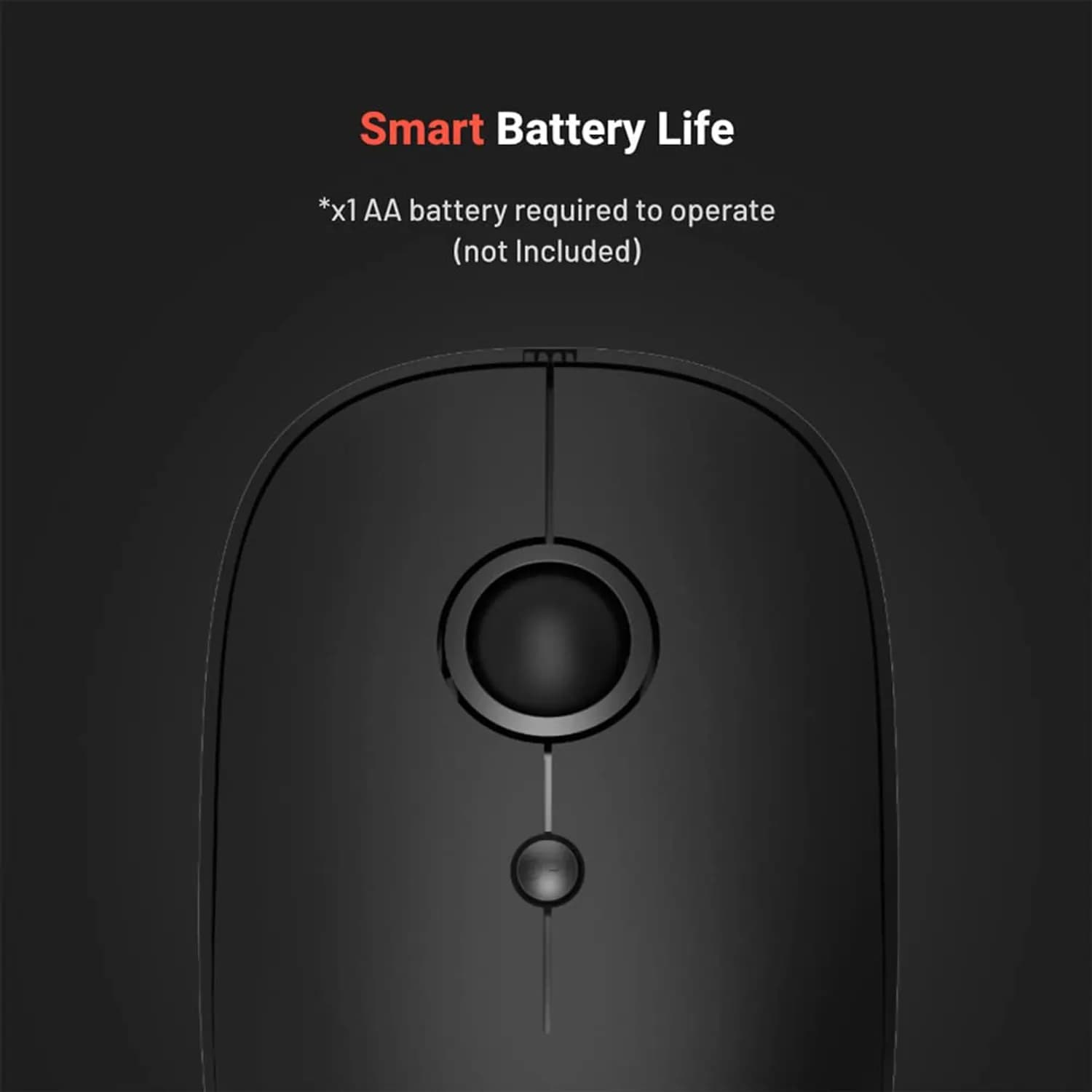 Porodo Wireless Bluetooth Mouse - 2.4GHz, Black 5