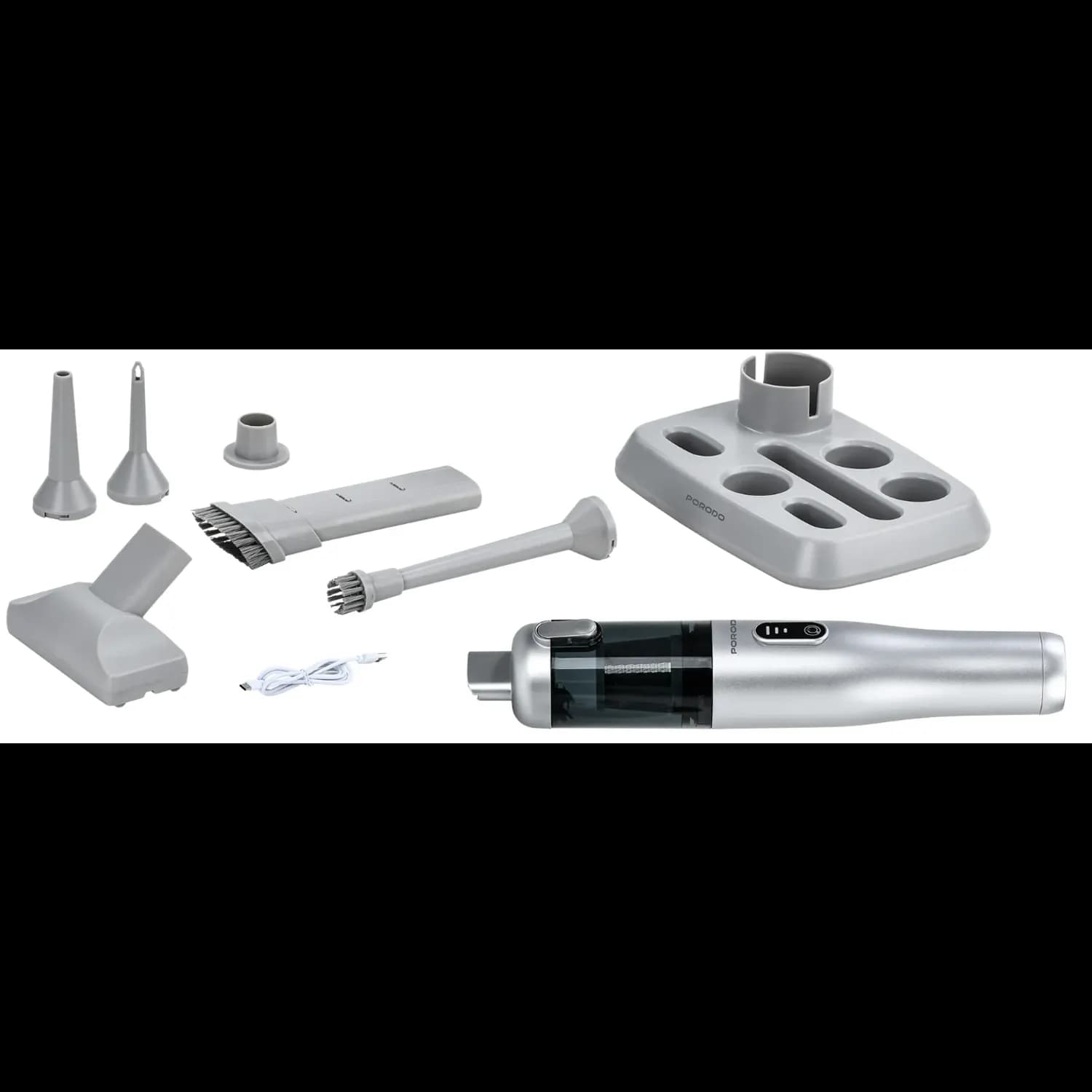 Porodo Blower & Vacuum Cleaner - 9-in-1, Gray 3