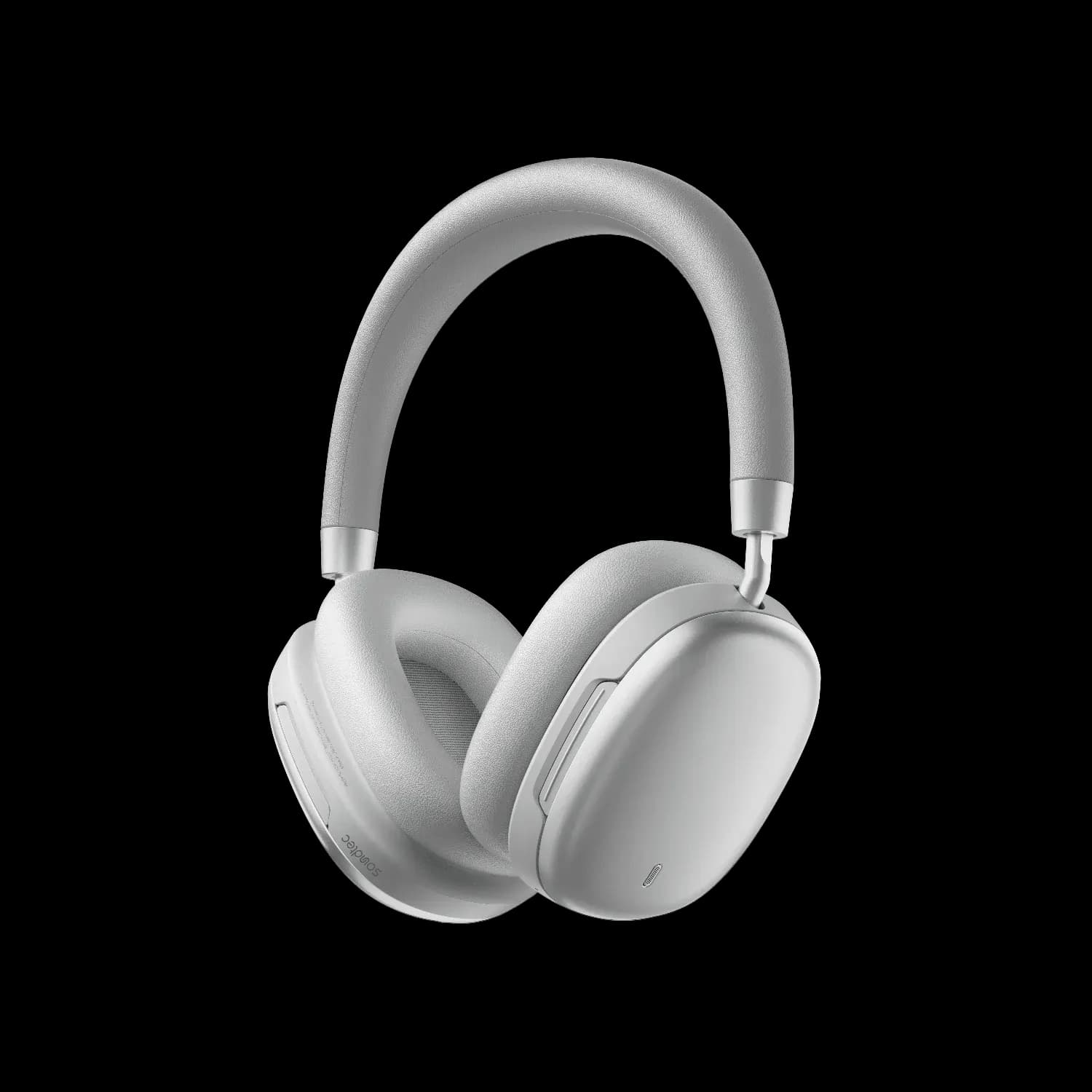 Porodo Headphones - ENC & ANC, Wireless & Wired, Silver — Silver 1 Porodo Headphones - ENC & ANC, Wireless & Wired, Silver — Silver 1