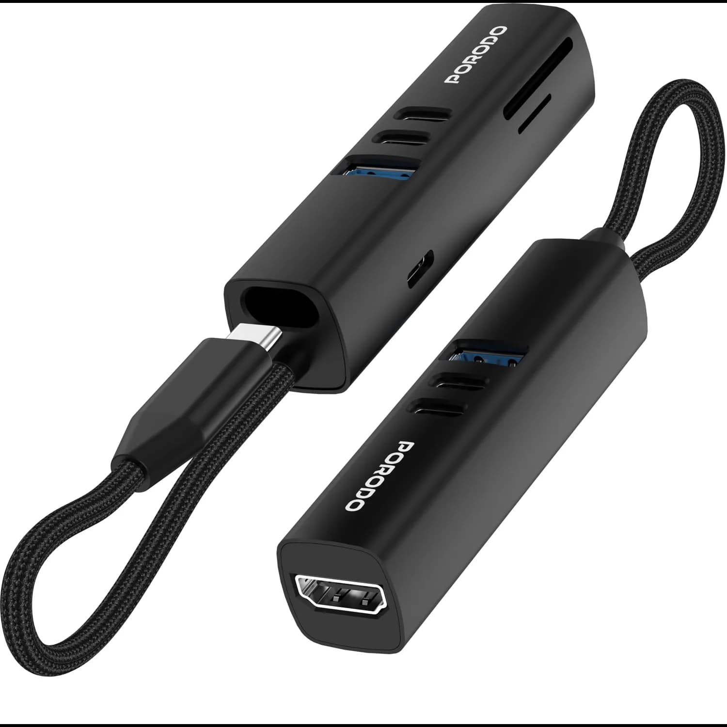 Porodo Travel Adapter - Dual USB-A 2.4A, Black 4