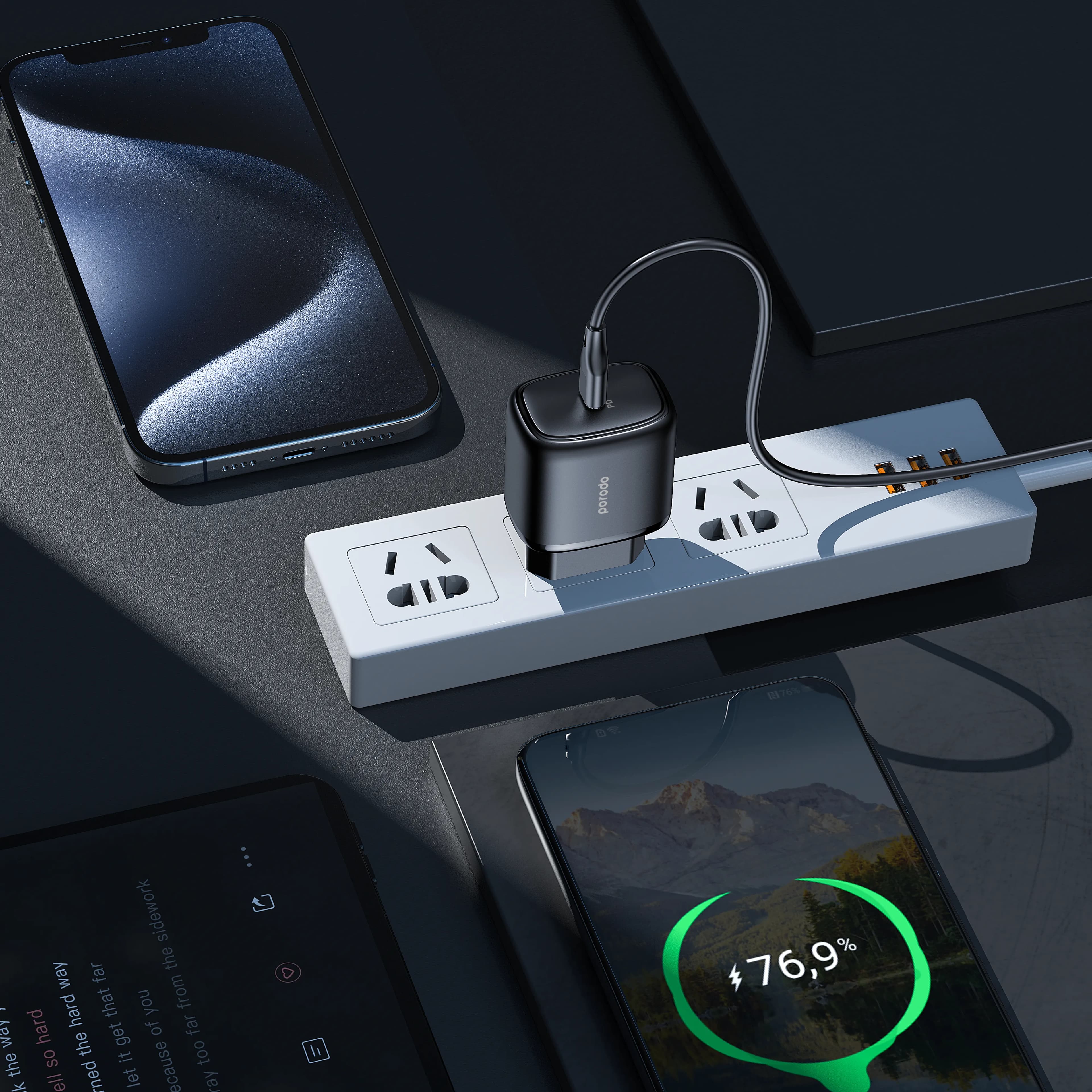 Porodo USB-C Power Delivery Quick Charger EU with USB-C Cable 4