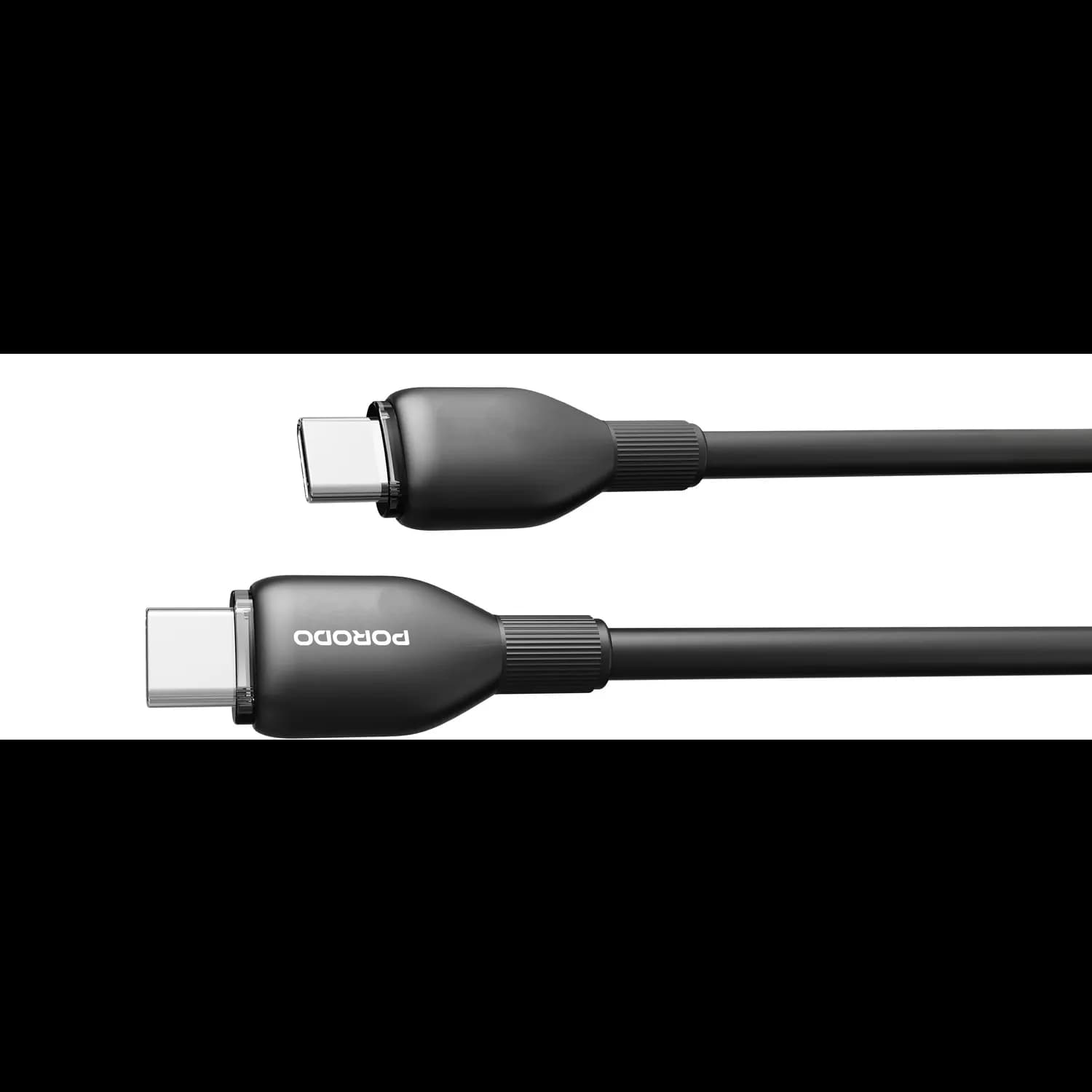 Porodo USB-C Cable - 240W Fast Charging, Black — Black 3