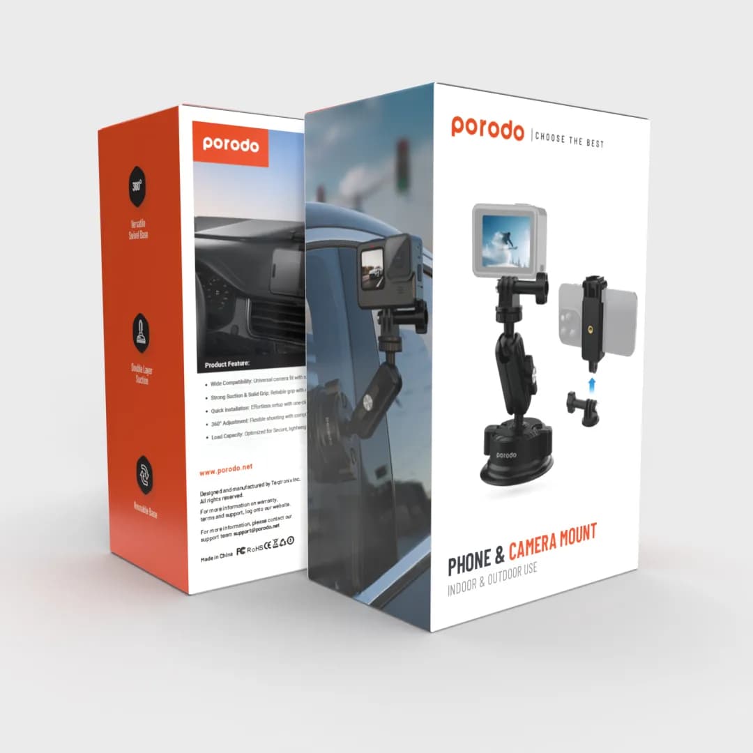 Porodo Phone & Camera Mount: Indoor & Outdoor Use 1 Porodo Phone & Camera Mount: Indoor & Outdoor Use 1
