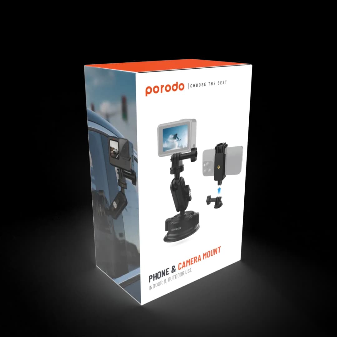 Porodo Phone & Camera Mount: Indoor & Outdoor Use 3