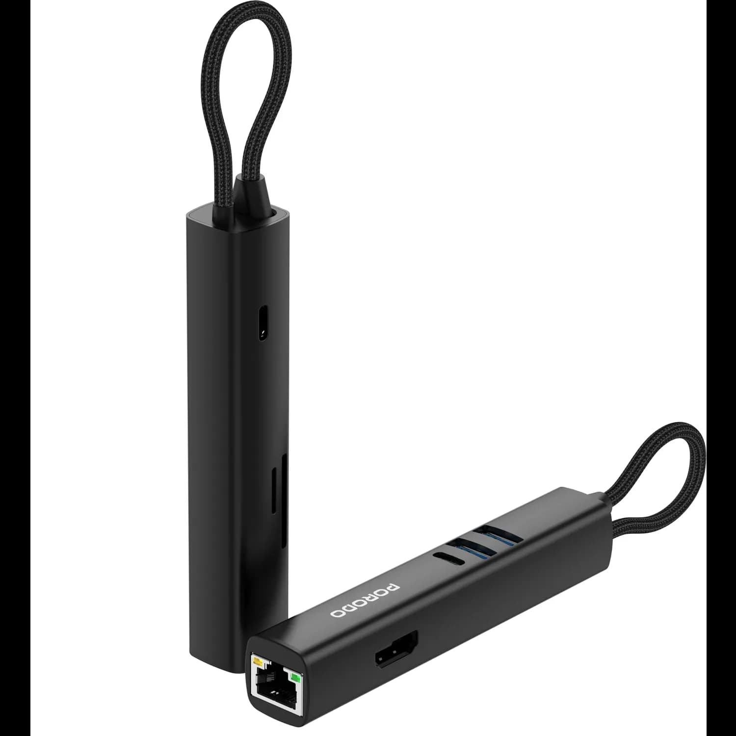 Porodo USB Hub - 7-in-1, 100W PD, Black 4
