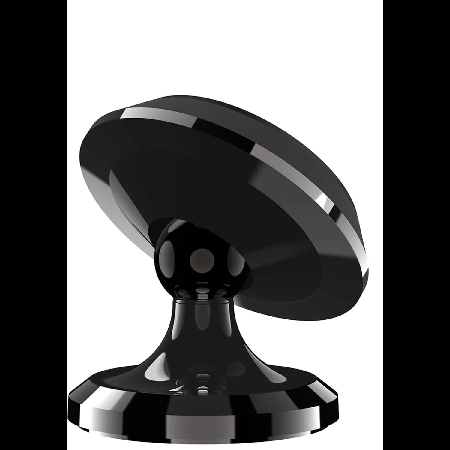 Porodo Magnetic Car Mount - 4 Circular Discs, Black 3