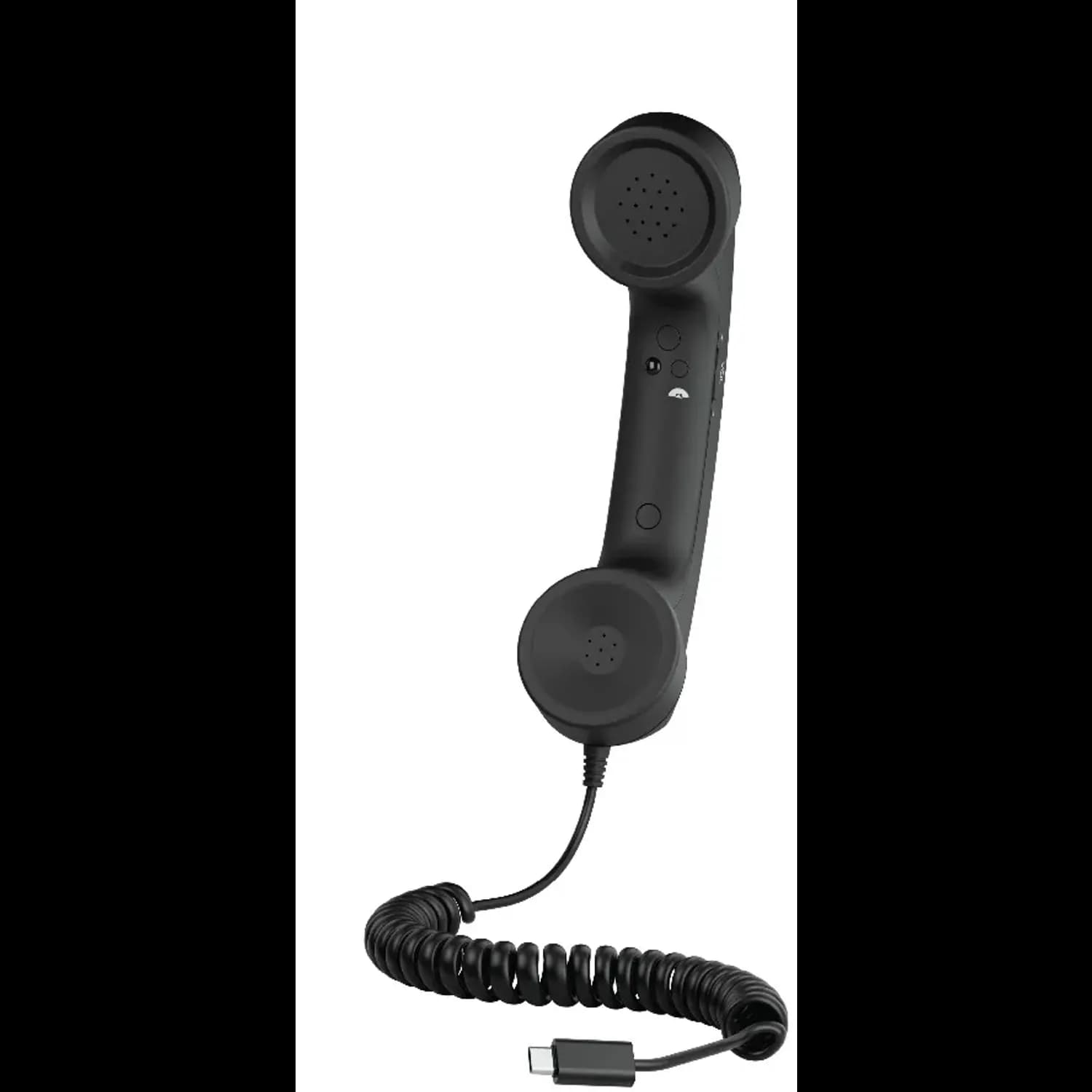 Porodo Phone Handset - Retro Classic, Black 4