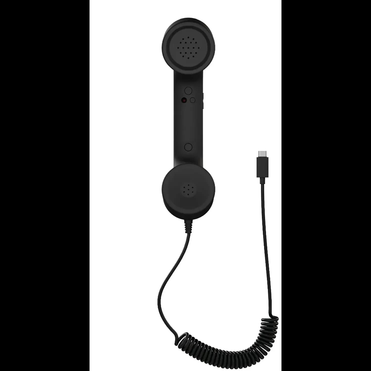 Porodo Phone Handset - Retro Classic, Black 5