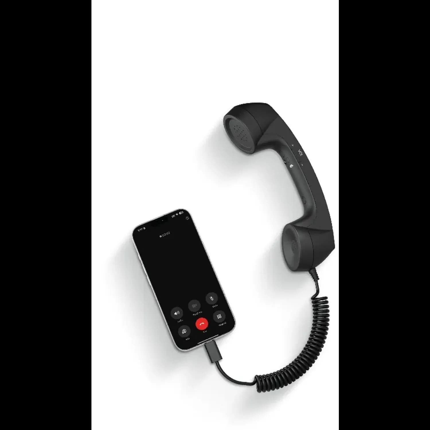 Porodo Phone Handset - Retro Classic, Black 1 Porodo Phone Handset - Retro Classic, Black 1