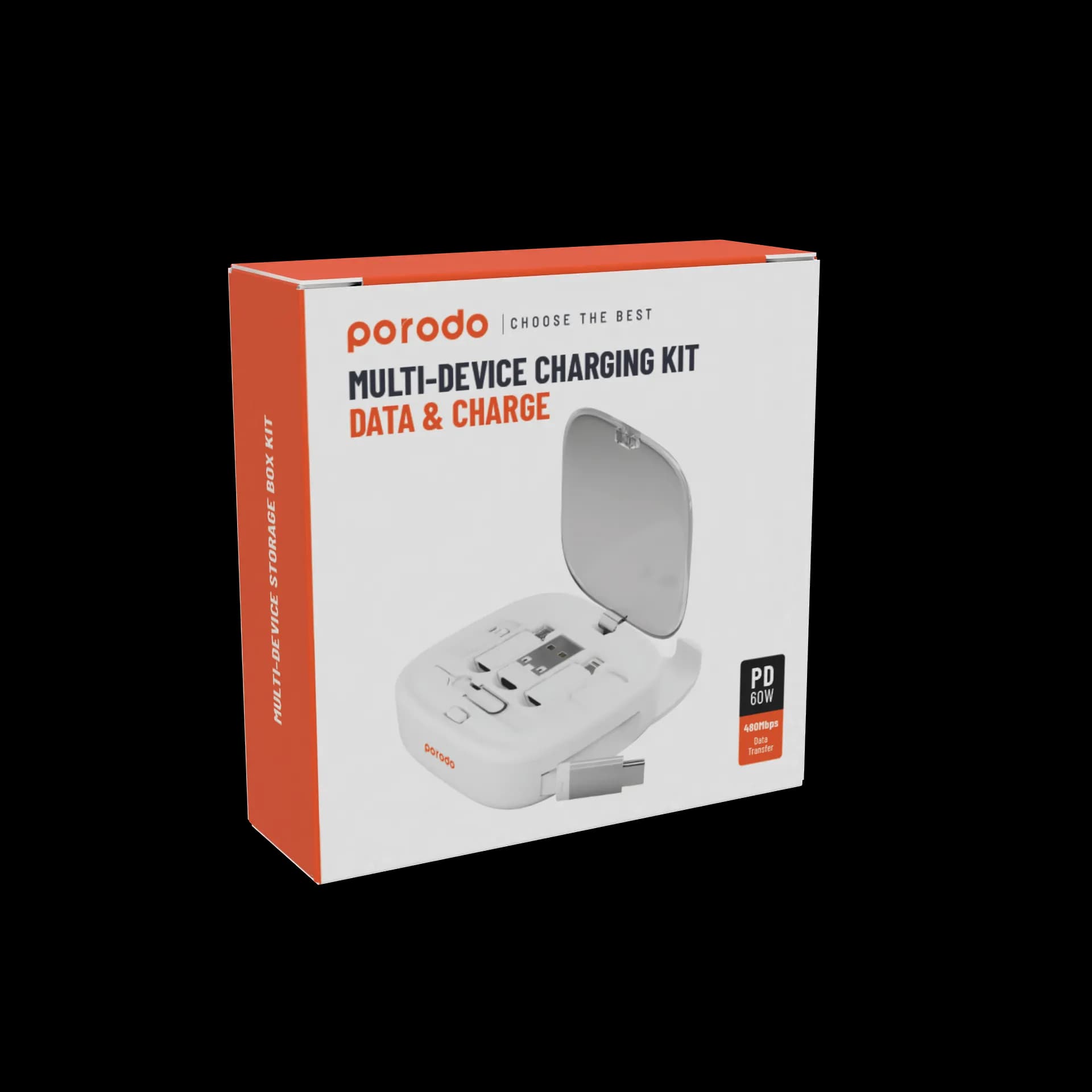 Porodo Multi-Device Charging Kit Data & Charge - White 3