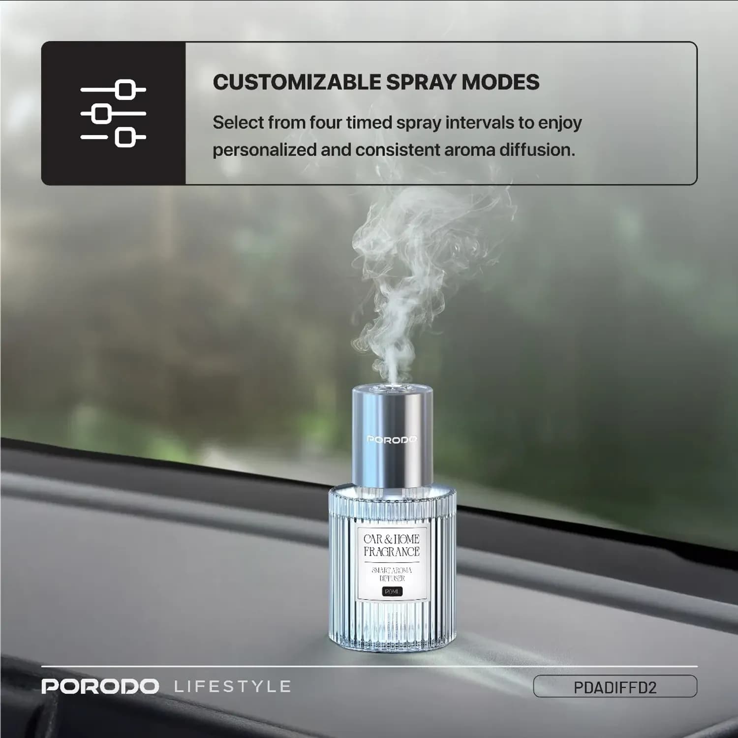 Porodo Aroma Diffuser Grasse - 120ml, White 5