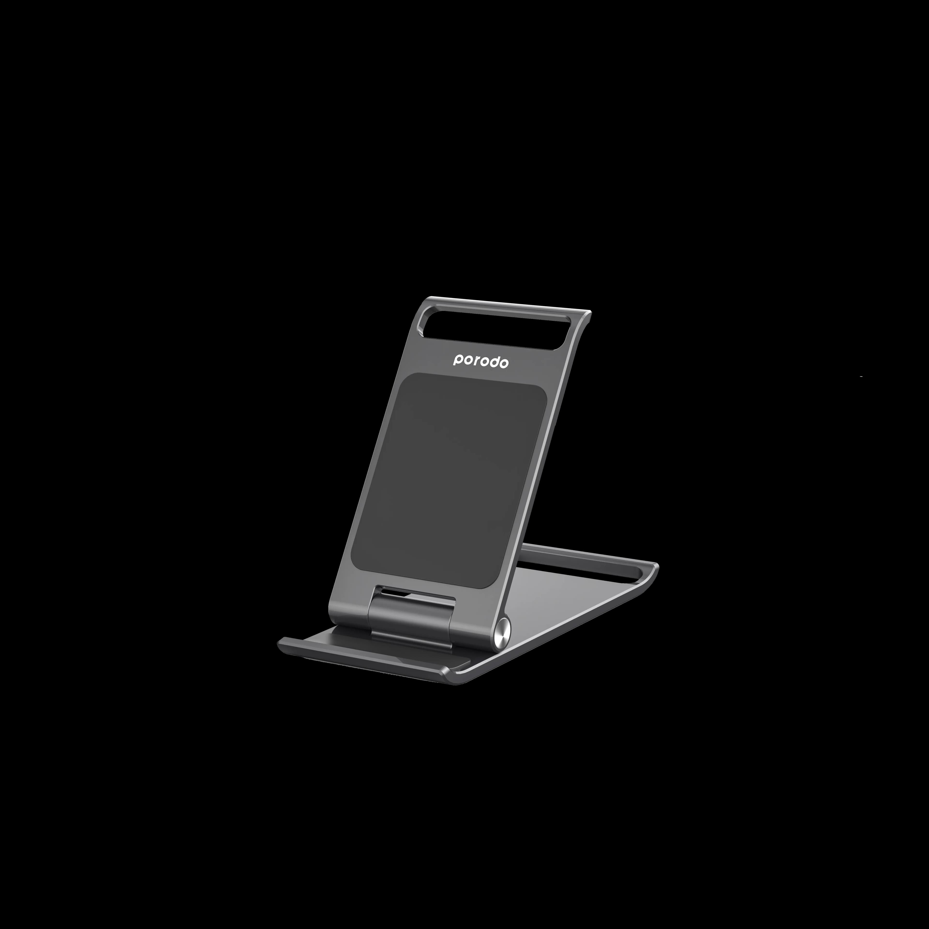 Porodo Aluminum Alloy Foldable Mobile Stand - Grey 2