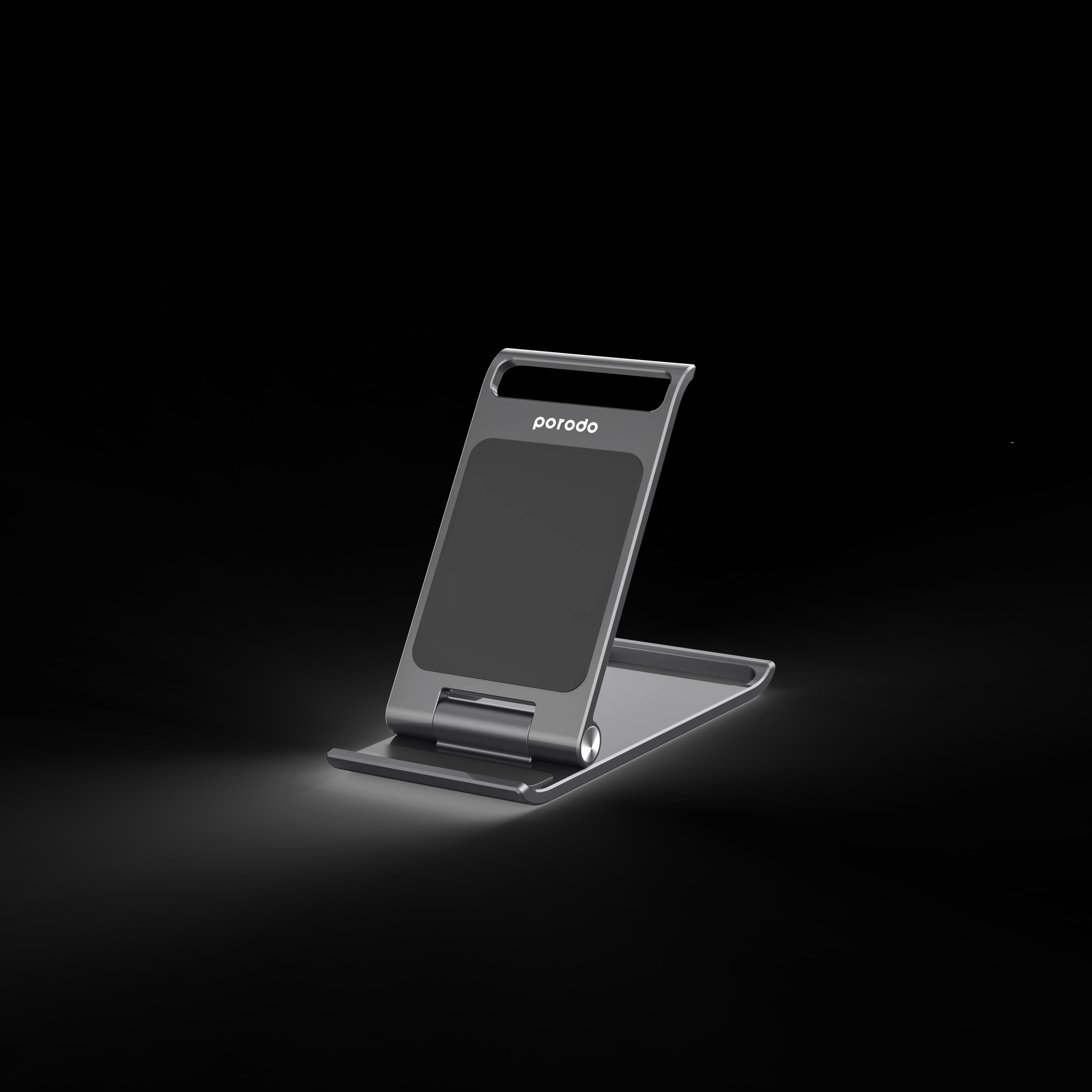 Porodo Aluminum Alloy Foldable Mobile Stand - Grey 4