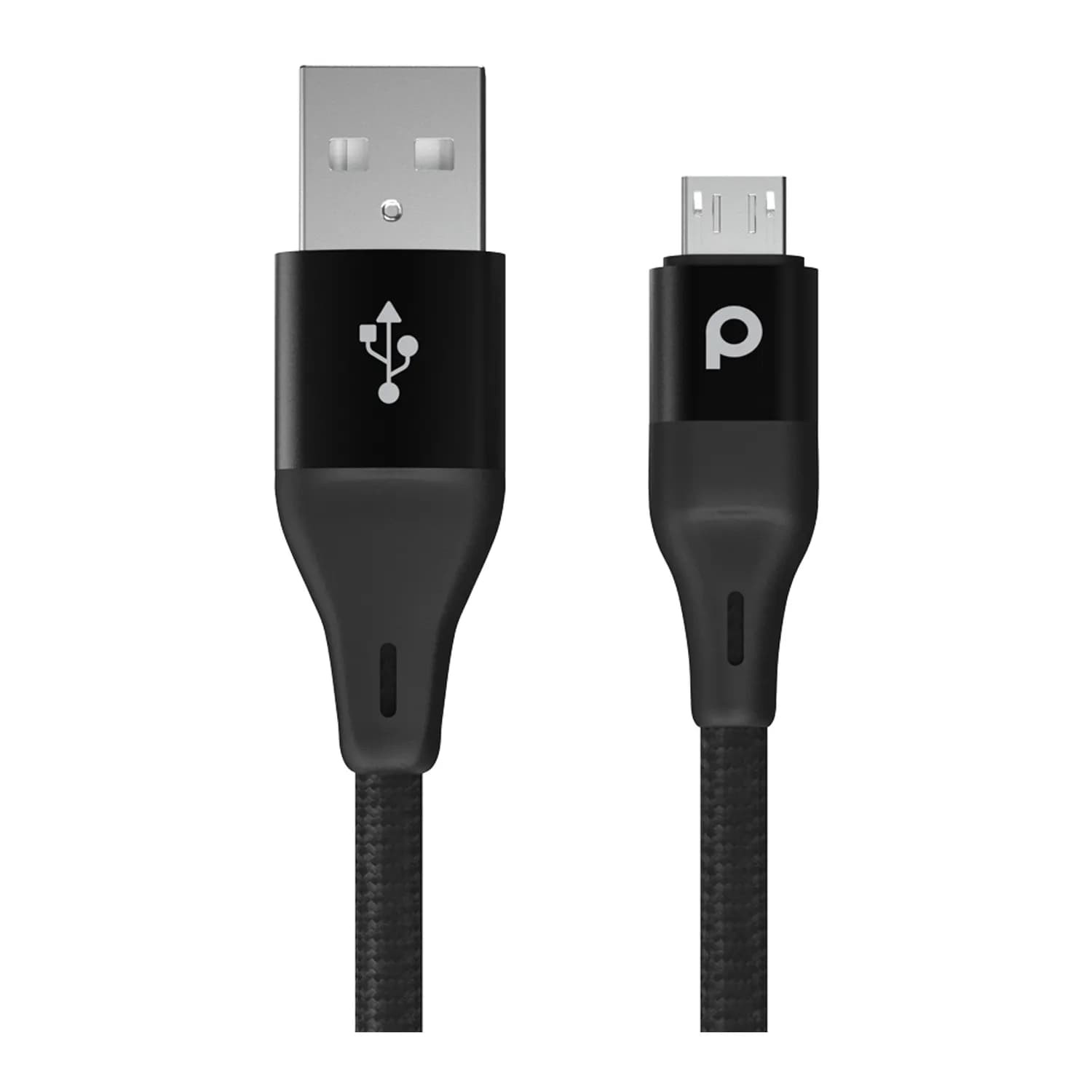 Porodo Braided Micro USB Cable 2.2M 2.4A (Aluminum) 2