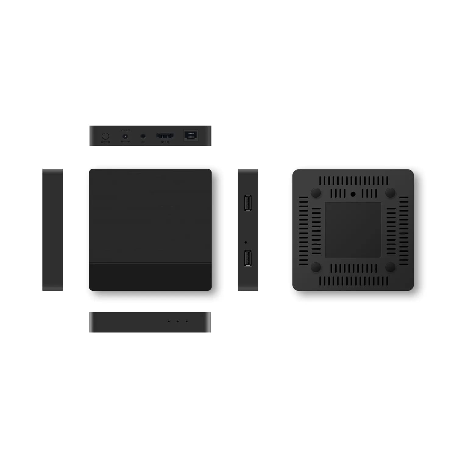 Porodo Android TV Box Video Streaming - Black 2