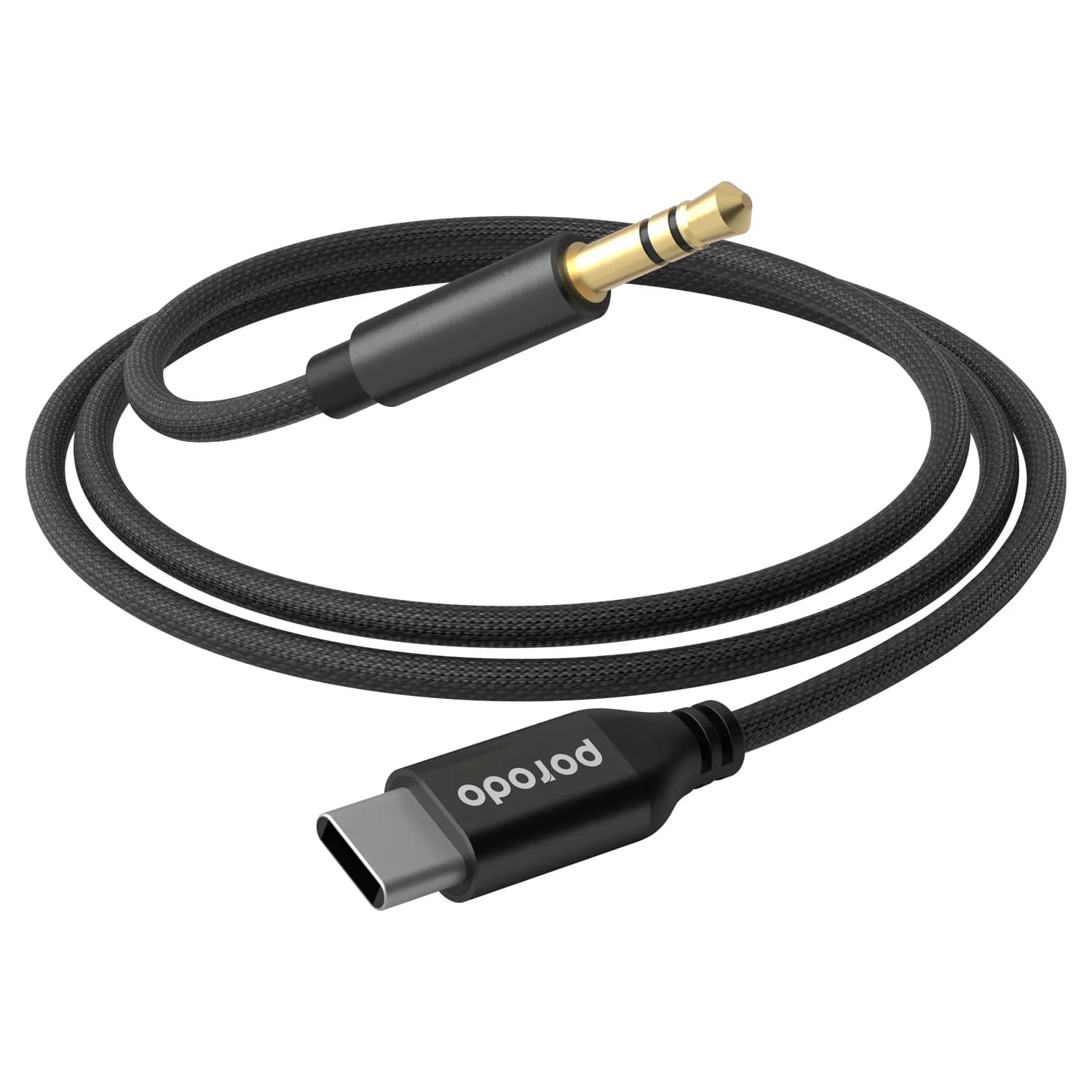 Porodo Aluminum Type-C to AUX Cable 4