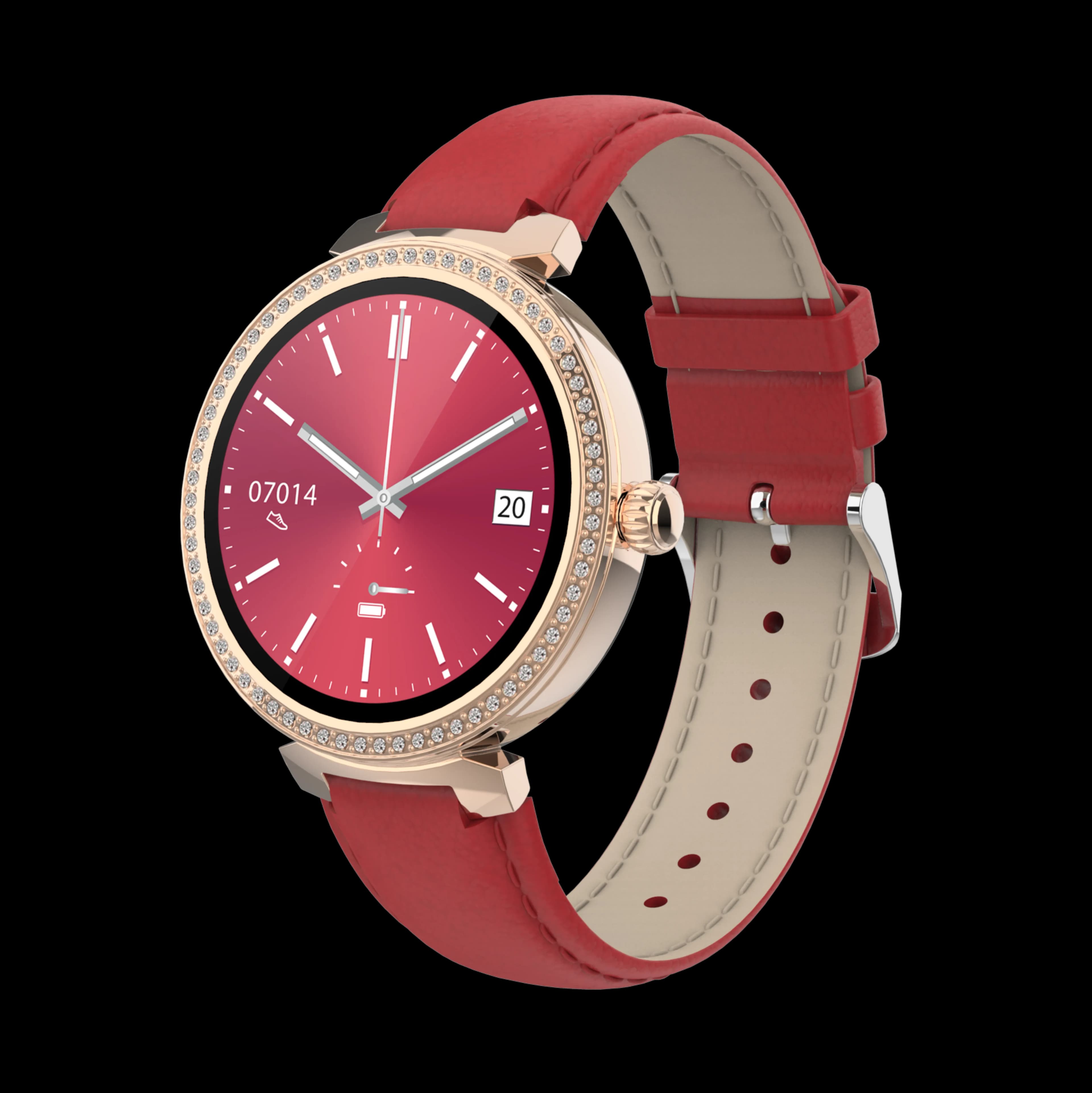Porodo Belle Smart Watch AMOLED Display — Red 4