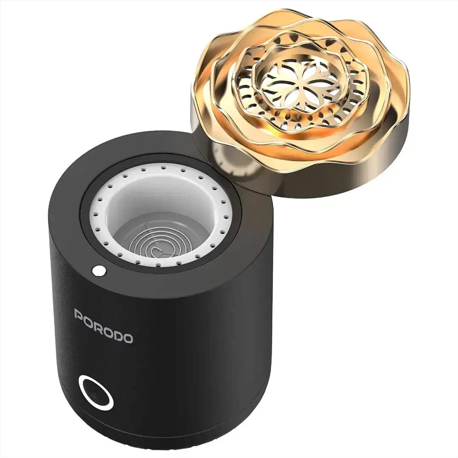 Porodo Incense Burner - 18W, Type-C Charging, Black 3