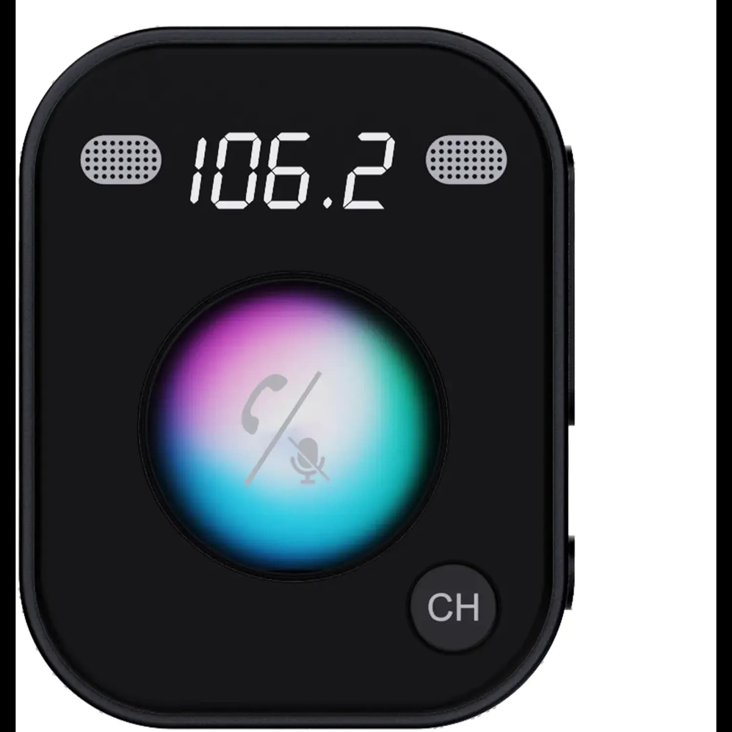 Porodo FM Transmitter & Charger - Bluetooth 5.4, 57W, Black 5