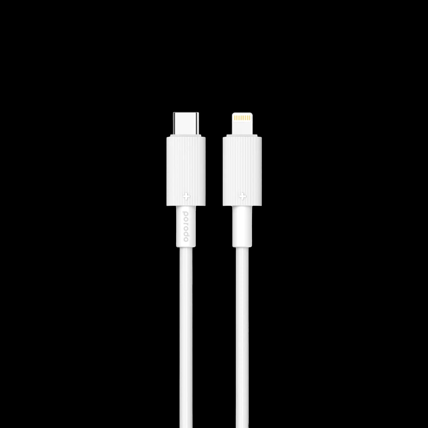Porodo USB-A to Lightning Cable 3M - Fast Charging, Black 1 Porodo USB-A to Lightning Cable 3M - Fast Charging, Black 1