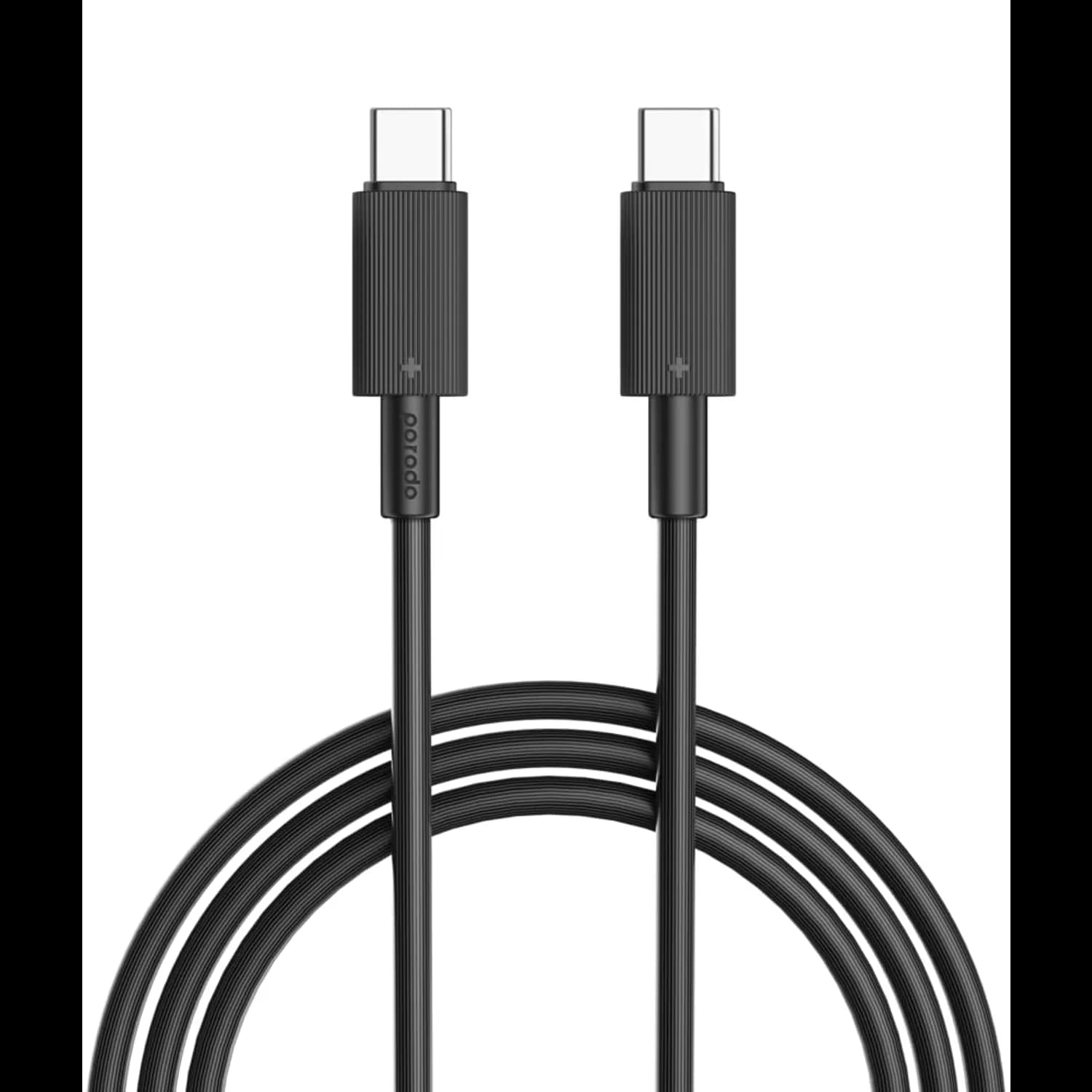 Porodo USB-A to Lightning Cable - 3M, Fast Charging, Black Porodo USB-A to Lightning Cable - 3M, Fast Charging, Black