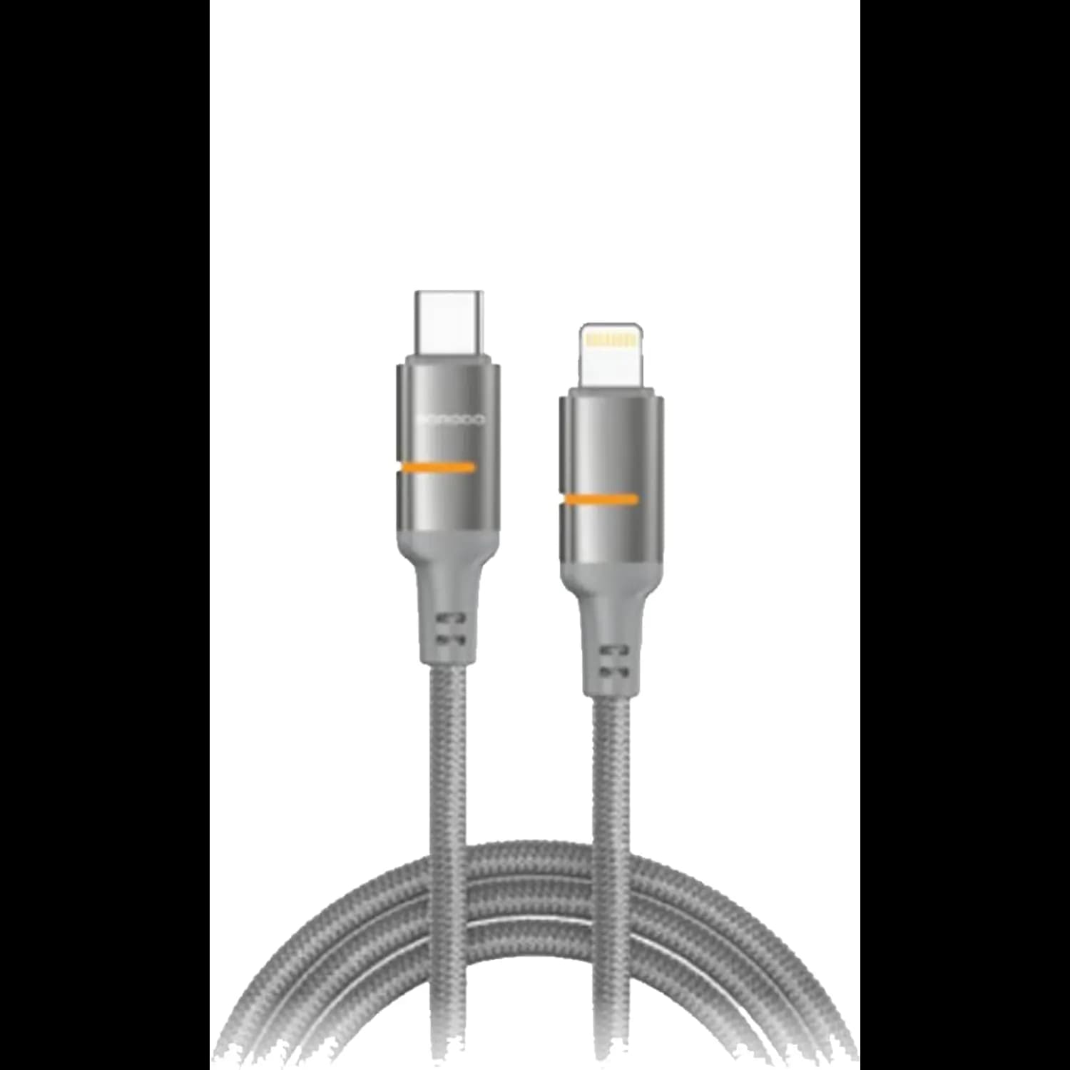 Porodo USB-C to Lightning Cable - 30W Fast Charging, 3m, Gray 1 Porodo USB-C to Lightning Cable - 30W Fast Charging, 3m, Gray 1