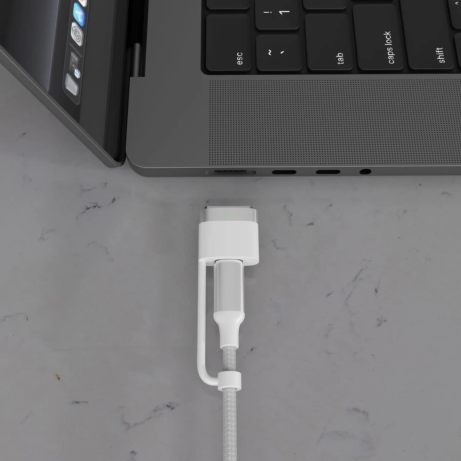 Porodo Charging Cable - 4-in-1 Braided, 1M, Black 3