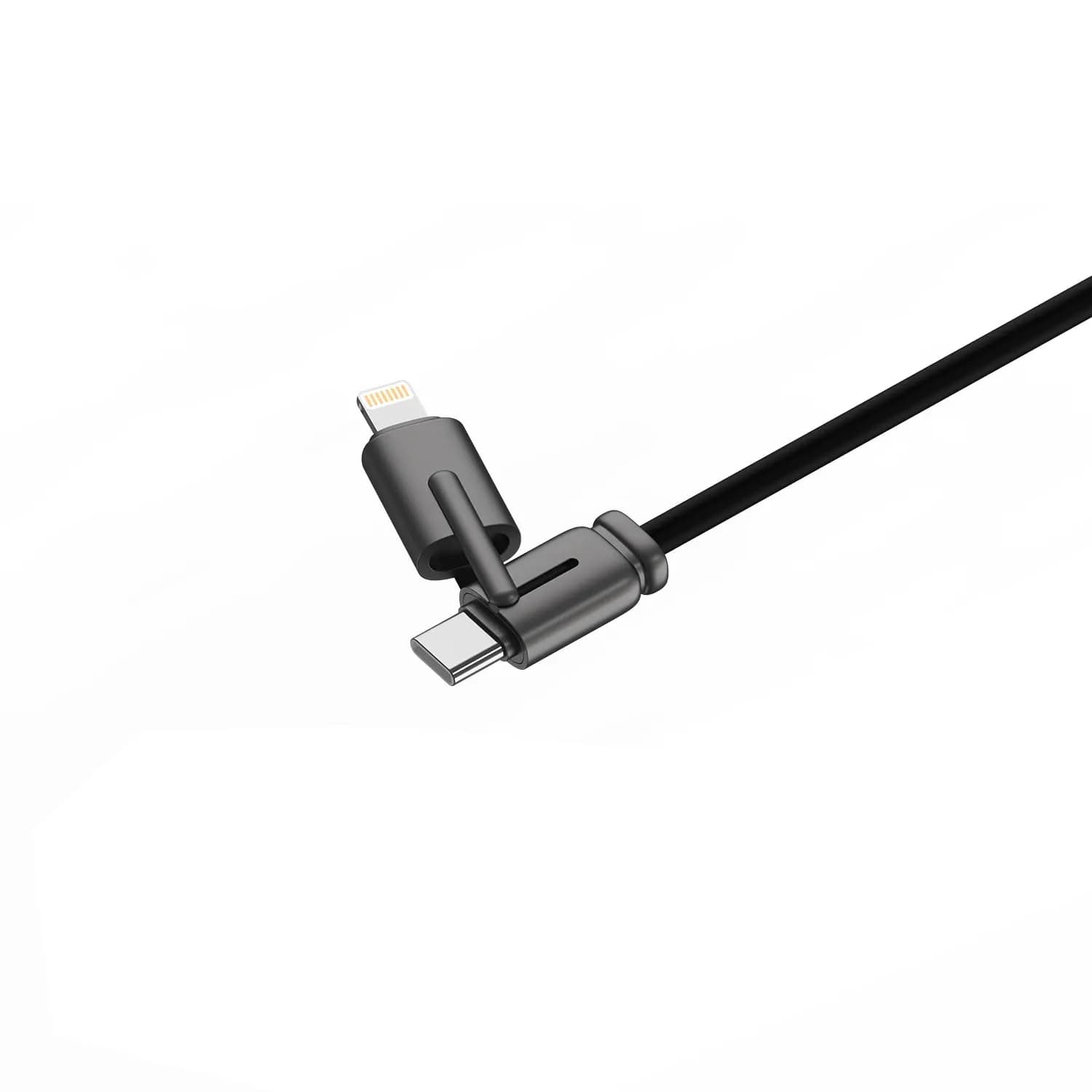 Porodo 4-in-1 Charging & Data Cable - 240W PD, Black 1 Porodo 4-in-1 Charging & Data Cable - 240W PD, Black 1