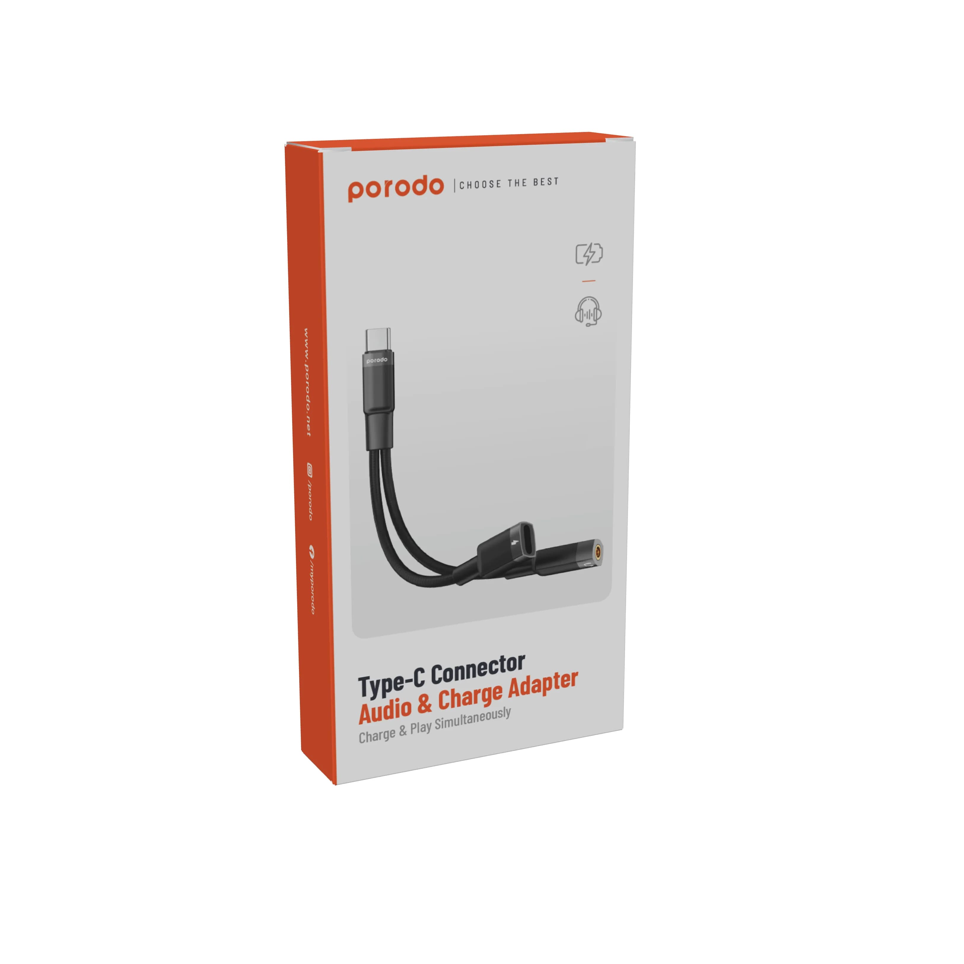 Porodo 2in1 Lightning to Type C + 3.5 Jack Adapter 1 Porodo 2in1 Lightning to Type C + 3.5 Jack Adapter 1