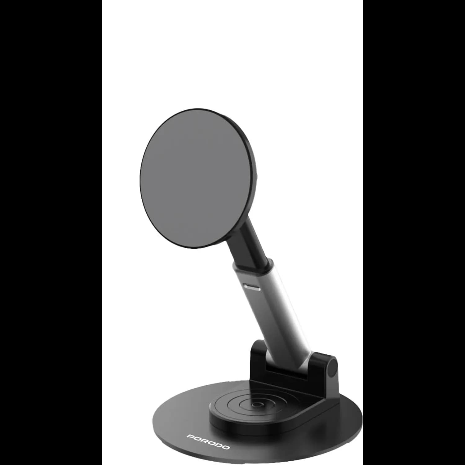 Porodo Magnetic Phone Holder - Adjustable, 360° Rotatable, Black 4