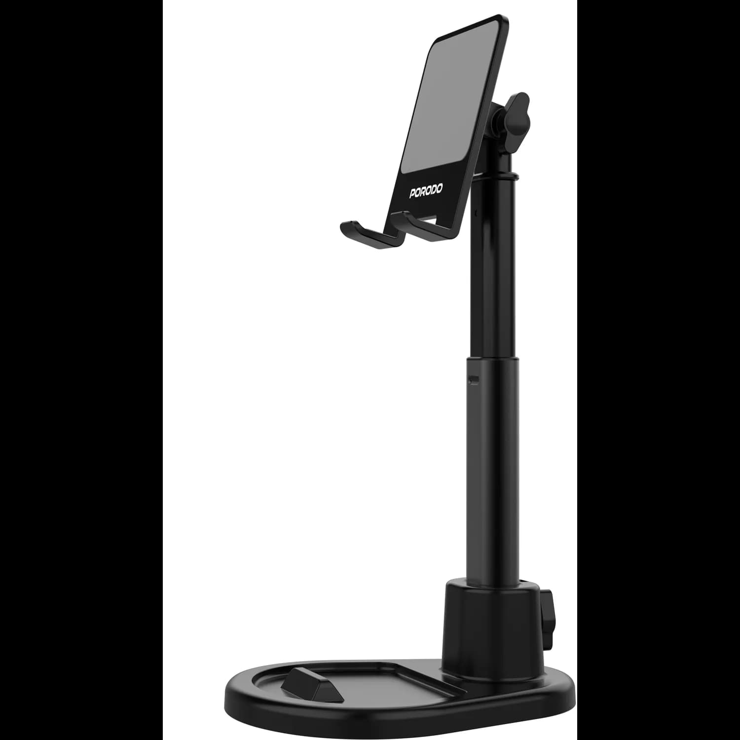 Porodo Phone & Tablet Stand - Multi-Angle, Adjustable, Black 3
