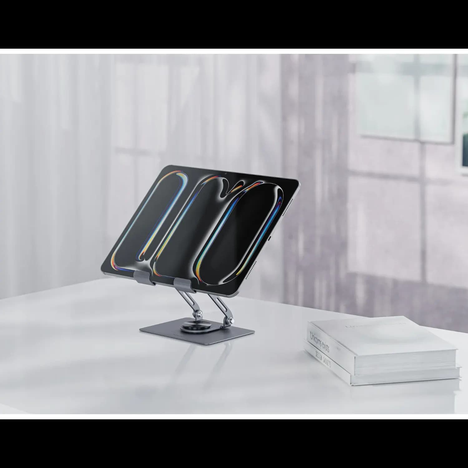 Porodo Tablet Holder - 360° Rotatable, Gray 2