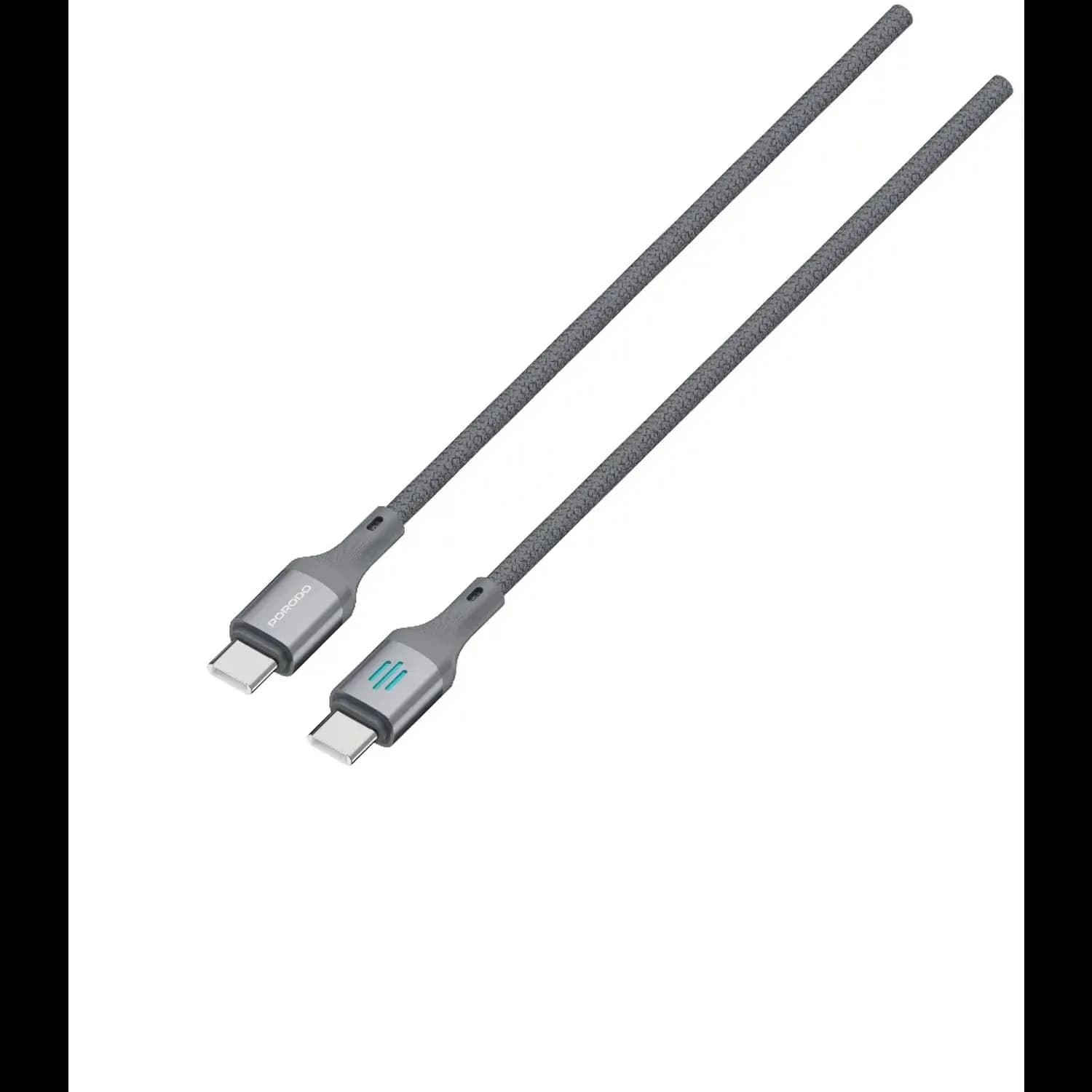 Porodo USB-C to USB-C Cable - 240W PD, Gray — Silver 4