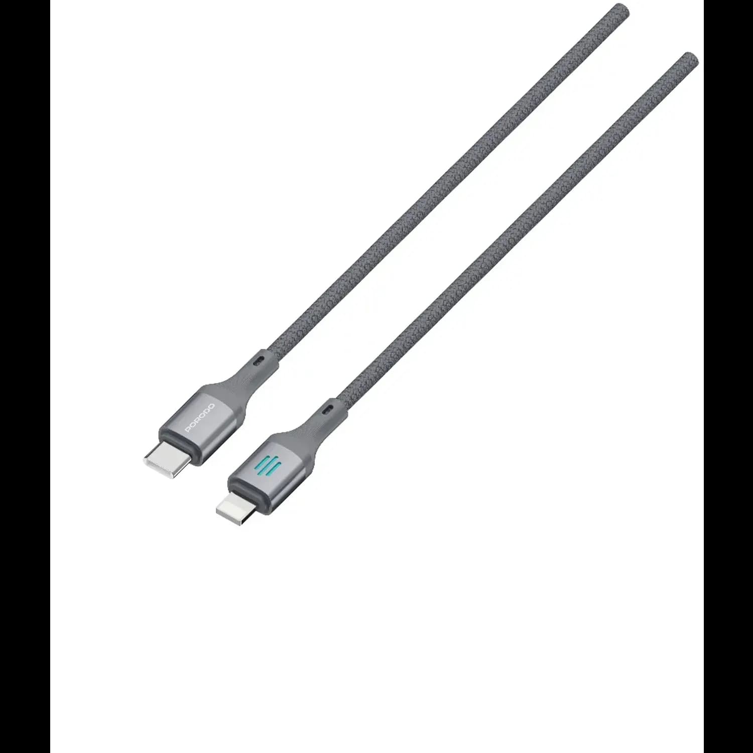 Porodo USB-C to Lightning Cable - 27W PD, Gray — Silver 5