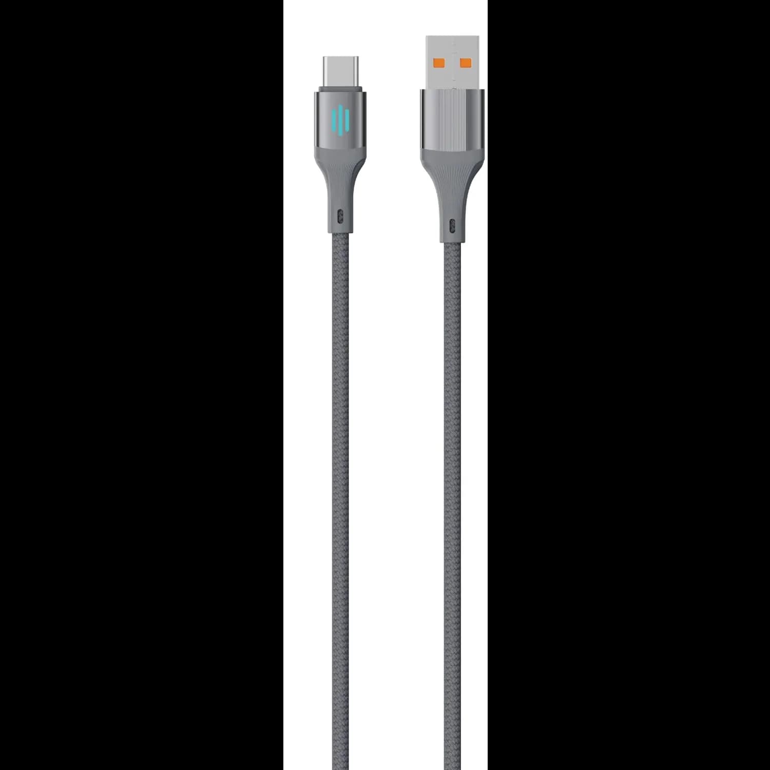 Porodo USB-C Cable - 60W PD, 1M, Silver — Silver 1 Porodo USB-C Cable - 60W PD, 1M, Silver — Silver 1