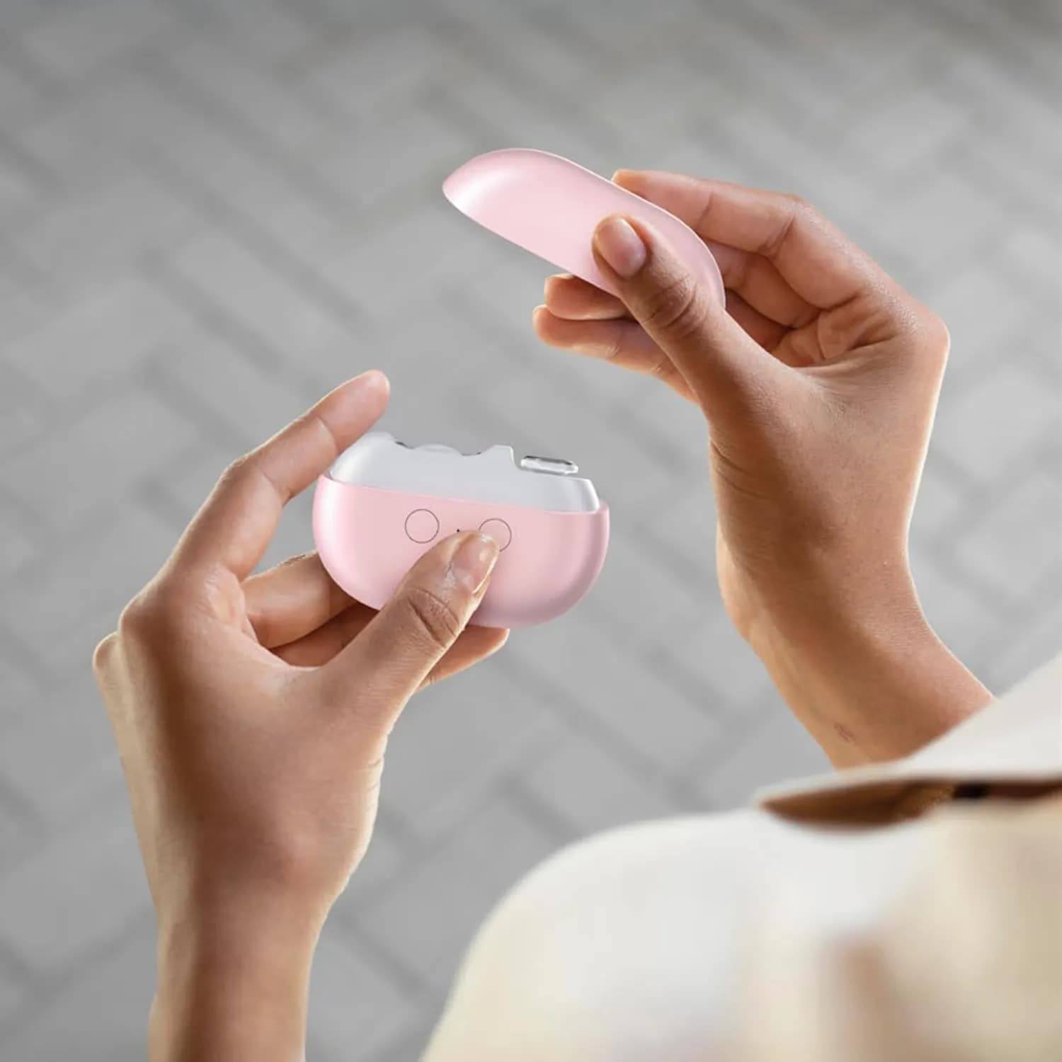Porodo Electric Nail Clipper - Multifunctional, Pink — Pink 3