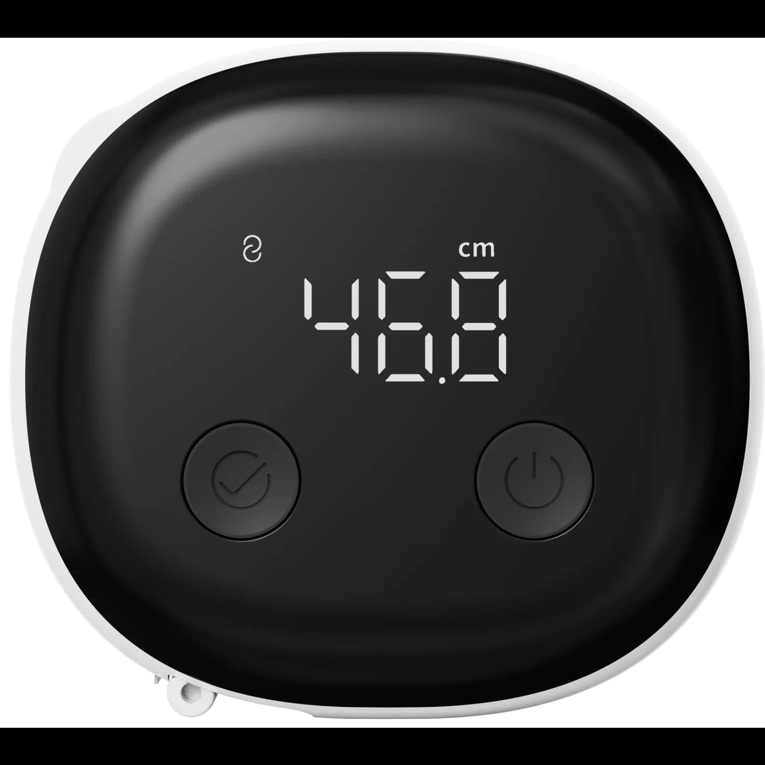 Porodo Smart Body Tape Measure - Bluetooth, USB-C Rechargeable, White 3