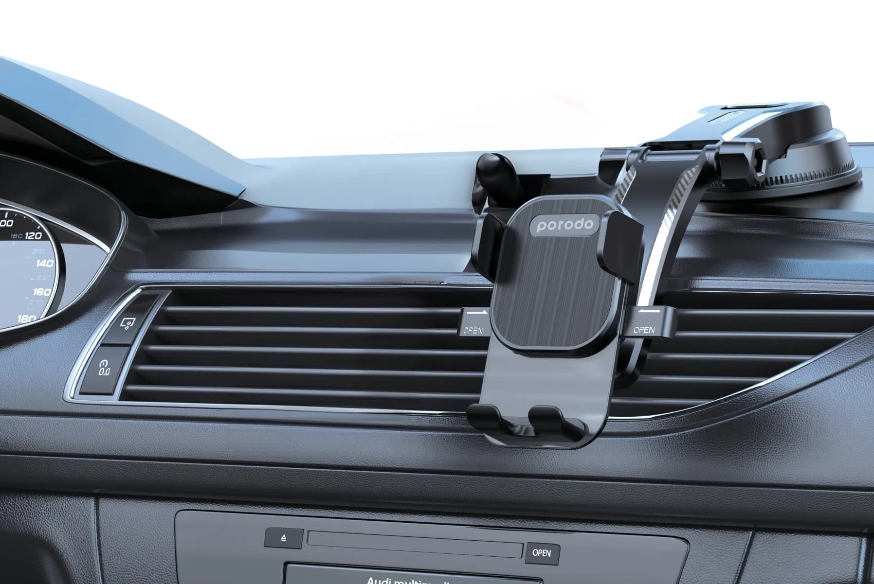 Porodo Easy One Touch Car Mount - Black 4