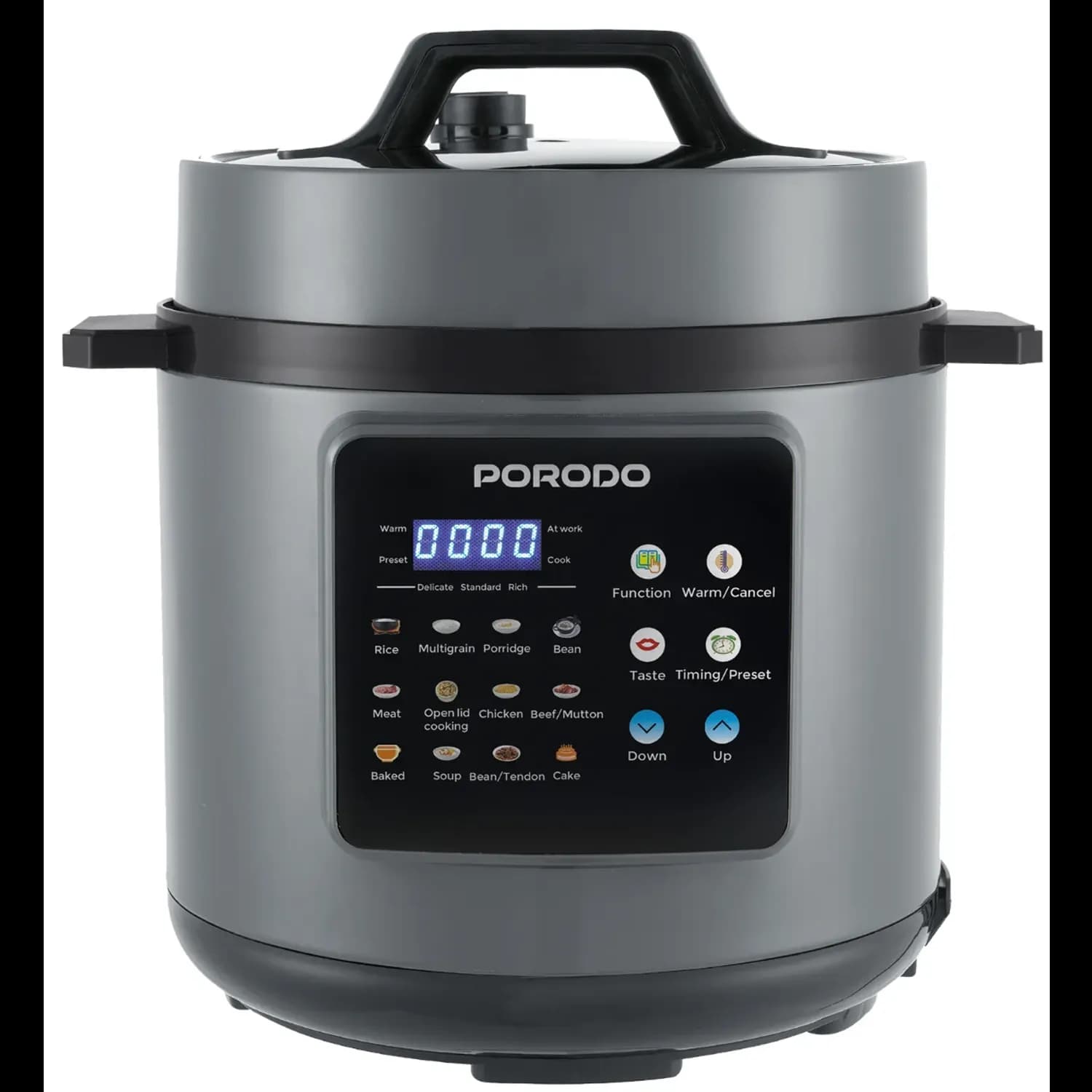Porodo Pressure Cooker - 1300W, 6L, Gray 1 Porodo Pressure Cooker - 1300W, 6L, Gray 1