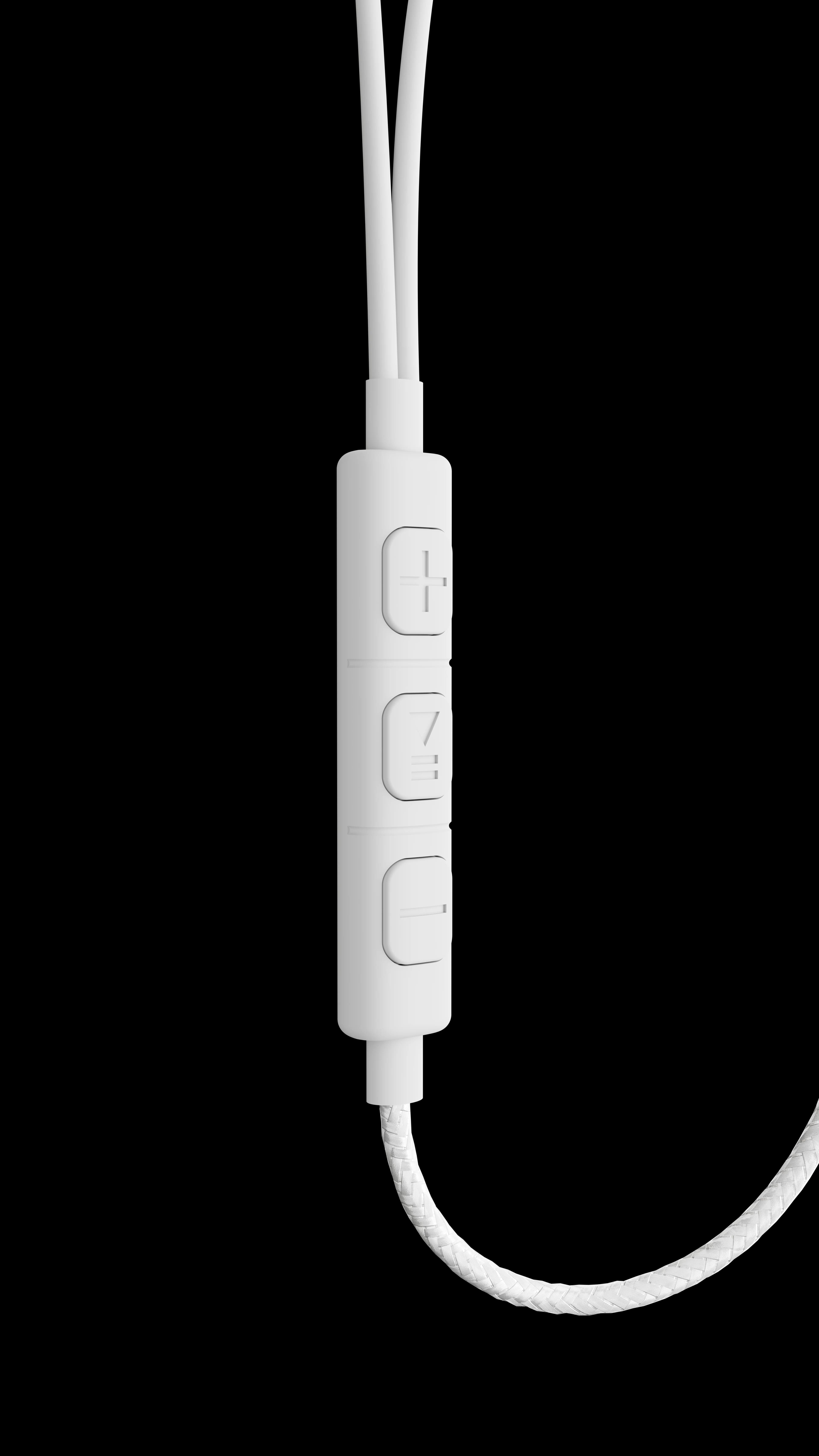 Porodo Earphones Voxes PDFM3346LWH - Clip-On Wired, White 4