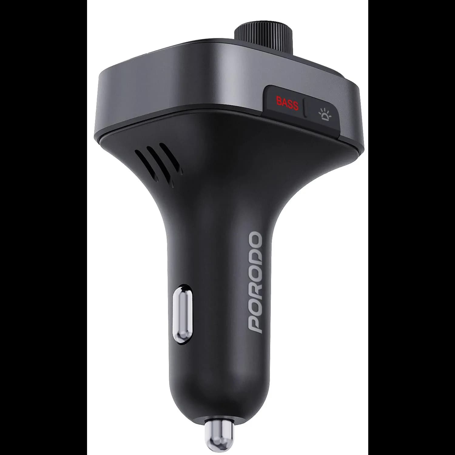 Porodo Smart Car Charger - 60W Dual USB-C, Bluetooth 5.4, RGB Lights 4