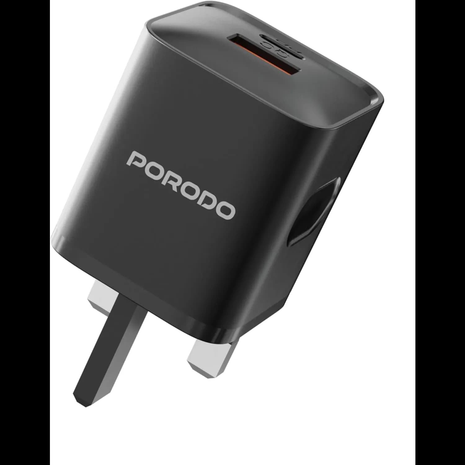 Porodo Dual Port Charger - 20W PD & 18W QC, Black 3
