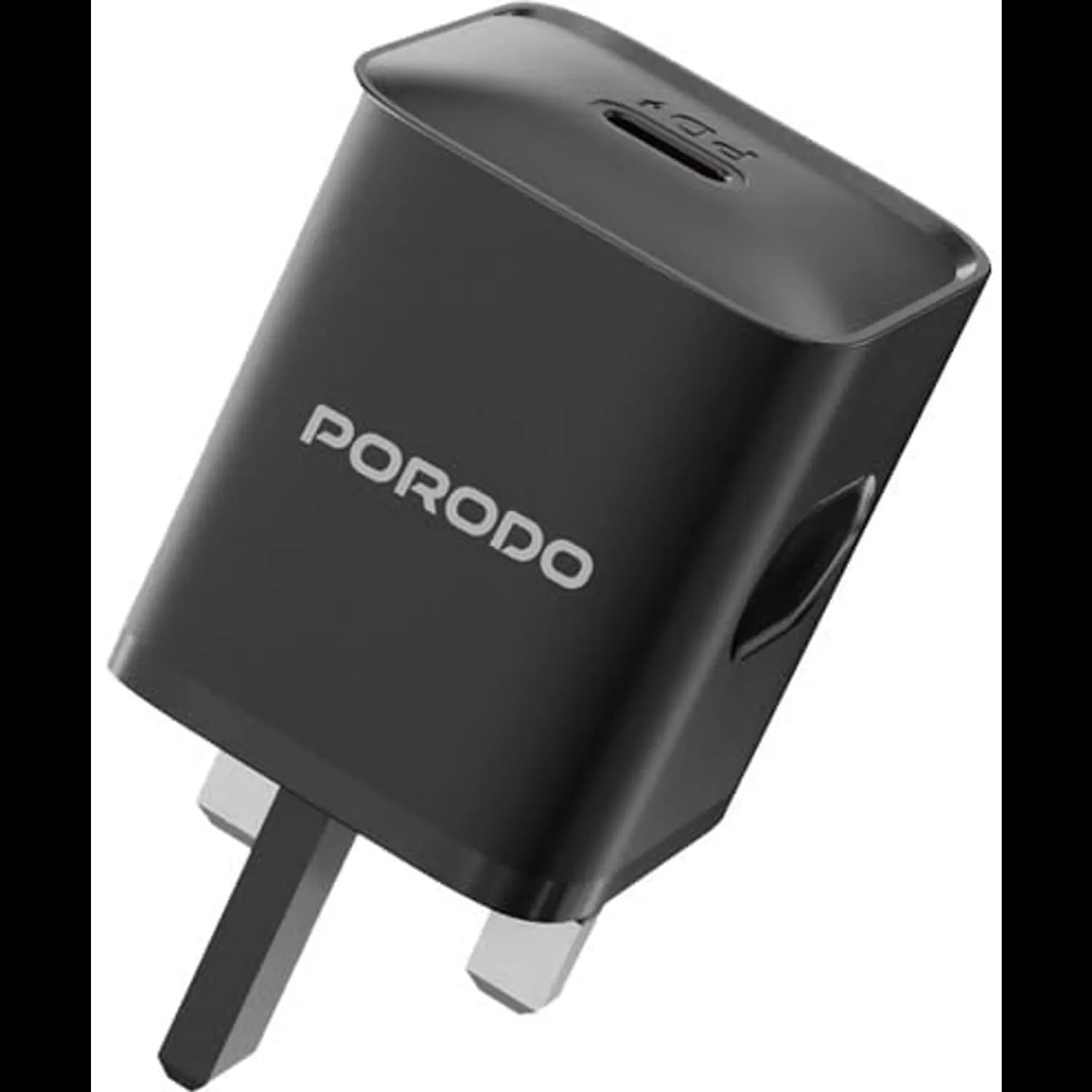 Porodo Charger PD20W with Type-C to Lightning Cable - Black 2