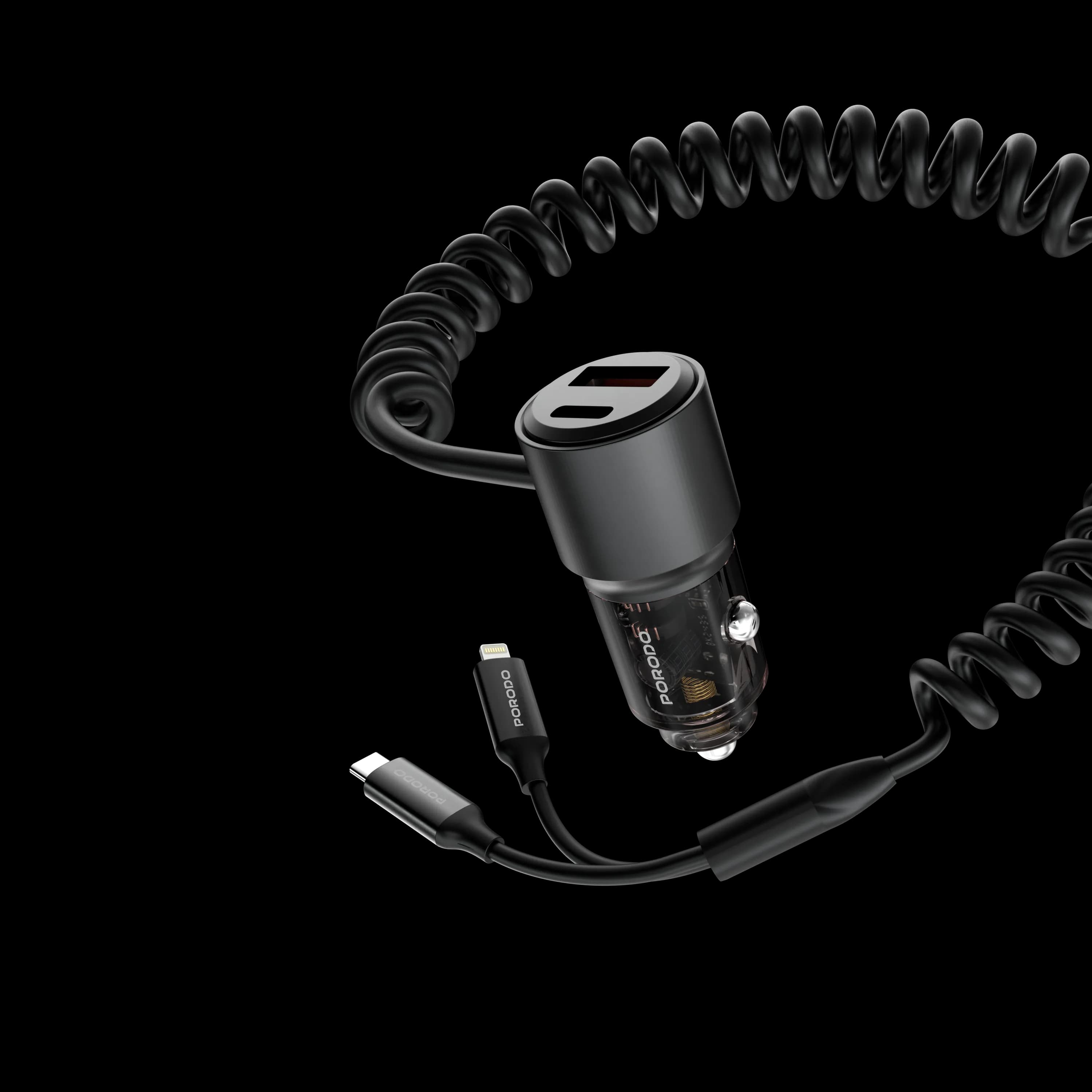 Porodo 95W Car Charger - Black 4