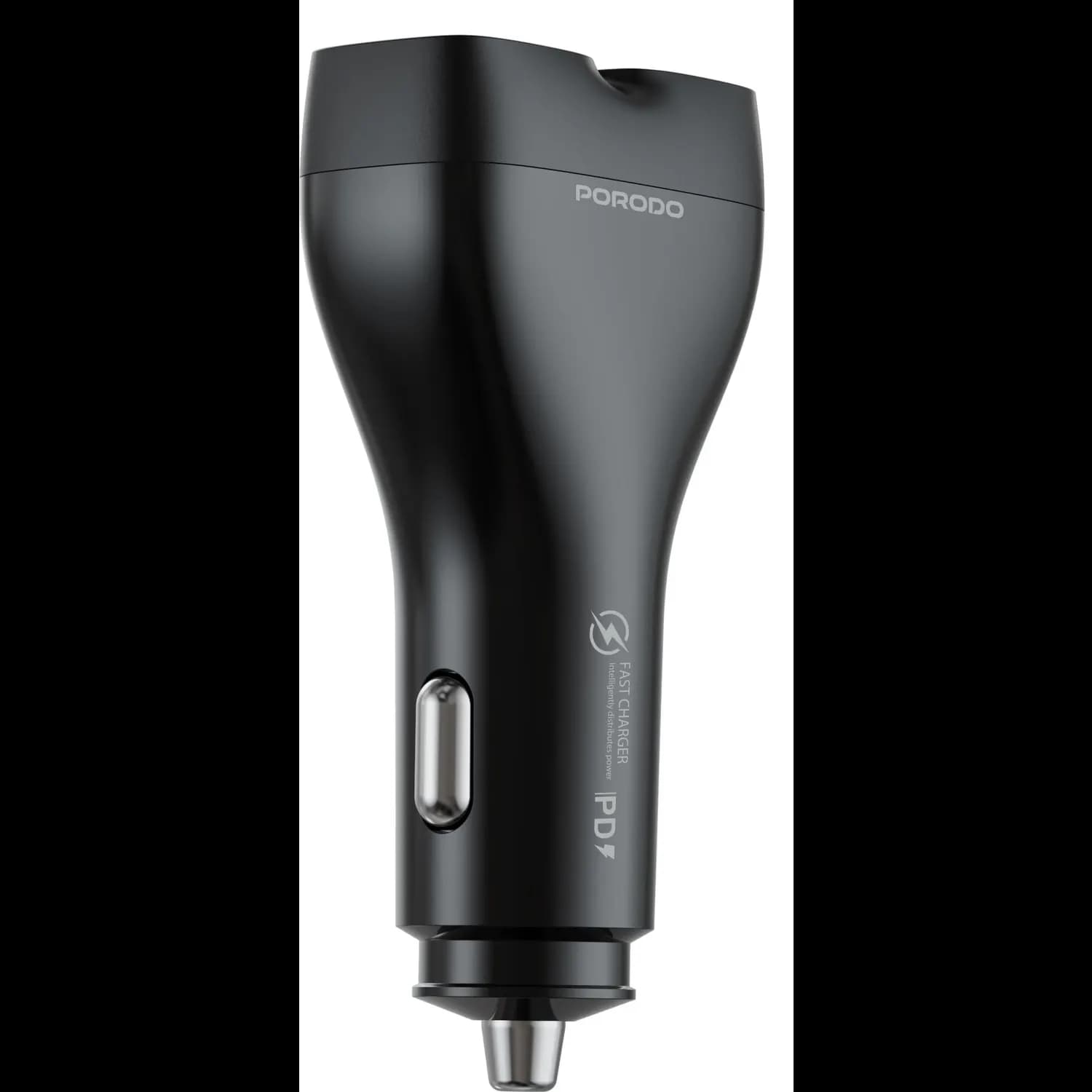 Porodo Car Charger & Audio Transmitter - 102W, Black 4
