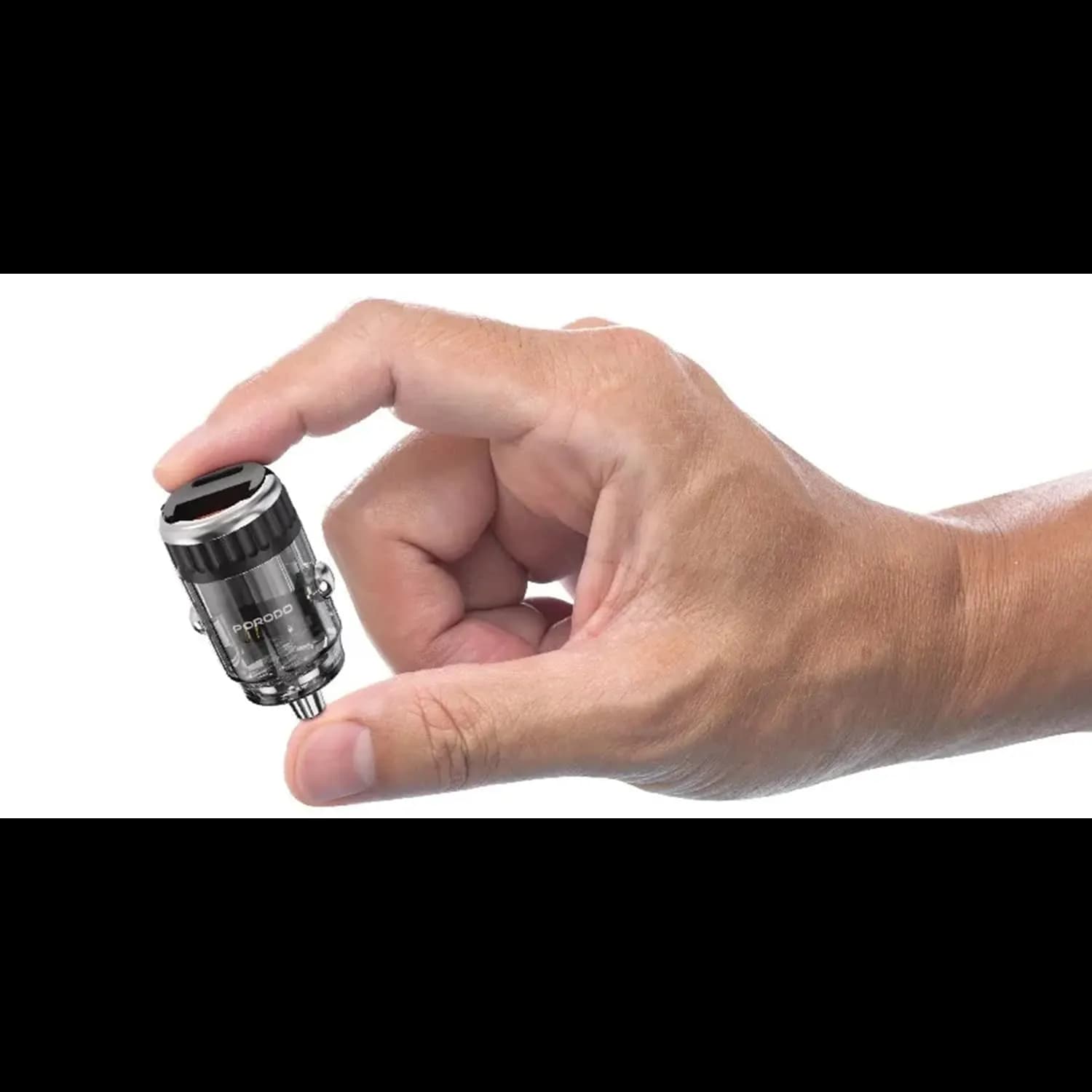 Porodo Car Charger - Dual Port, 36W PD, Transparent 4
