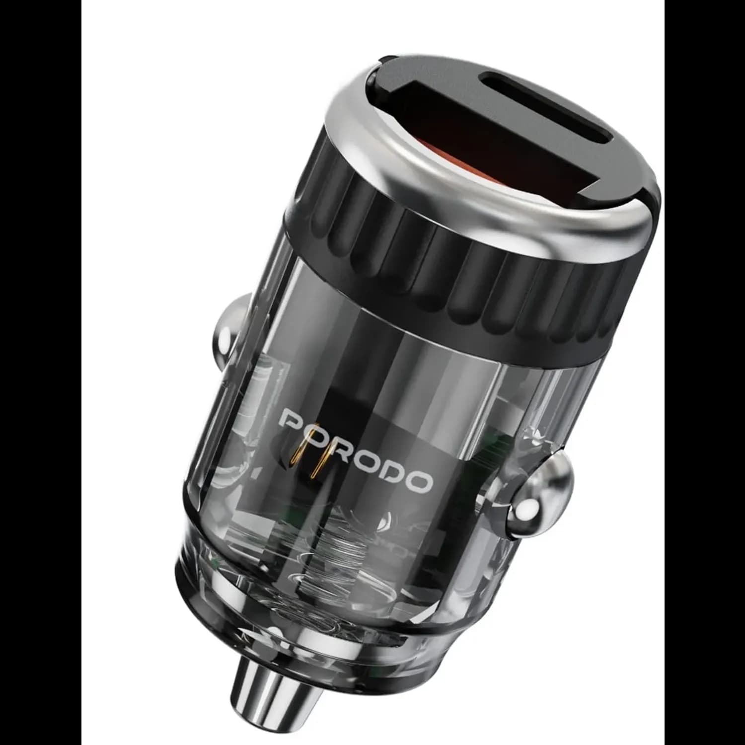 Porodo Car Charger - Dual Port, 36W PD, Transparent 1