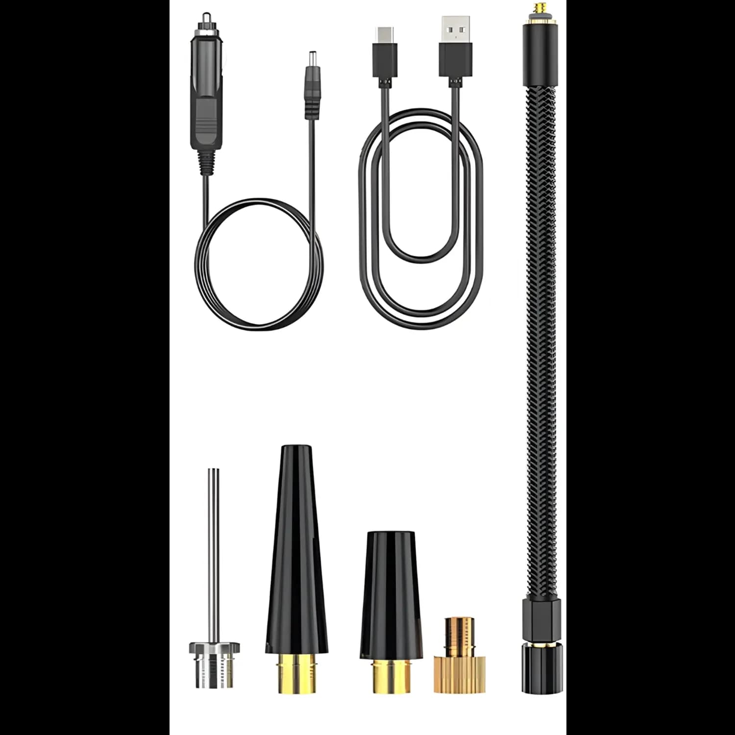 Porodo Tire Inflator VYROX - 150PSI, Portable, USB-C 3