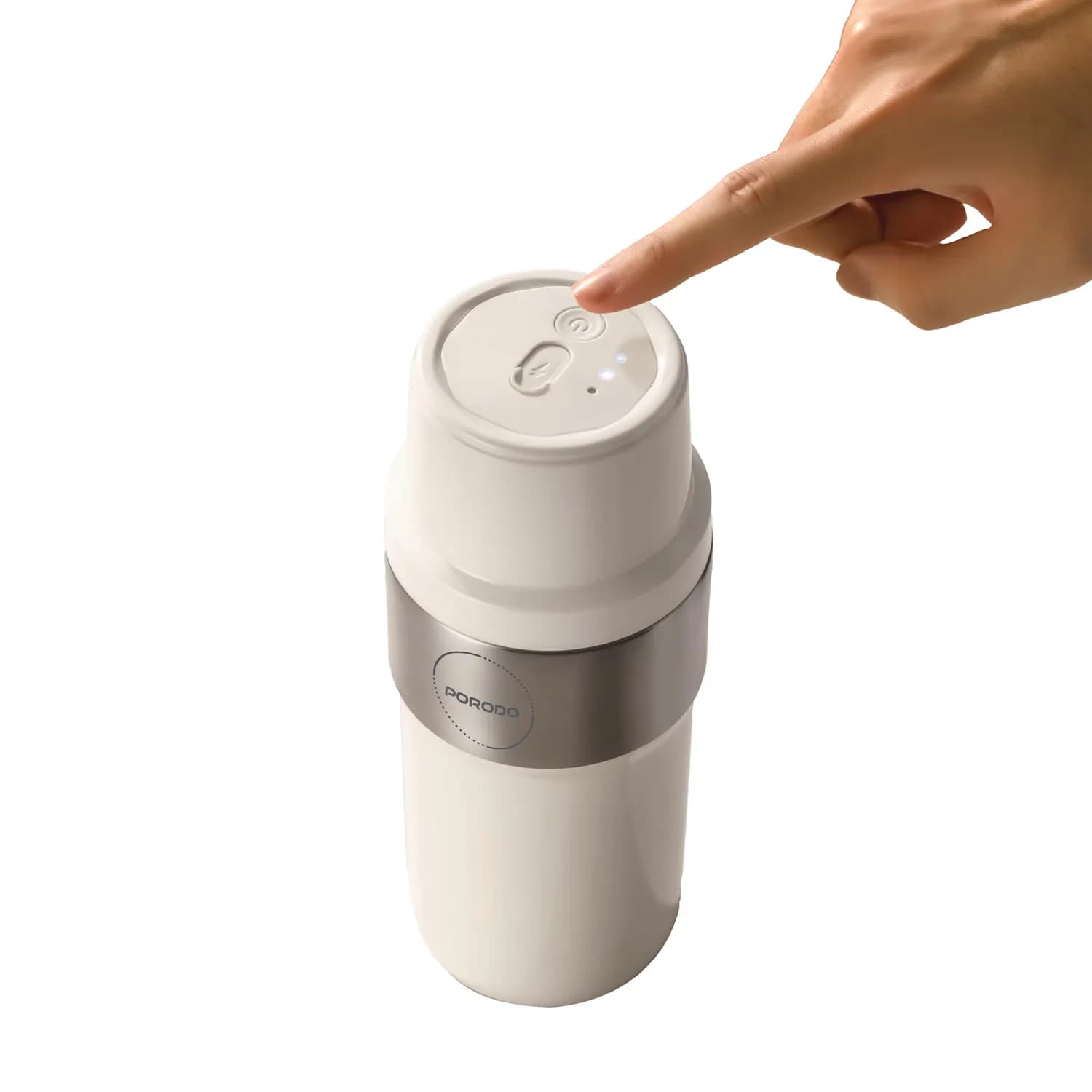 Porodo Portable Blender - Dual Cups 800mL & 600mL, White 3