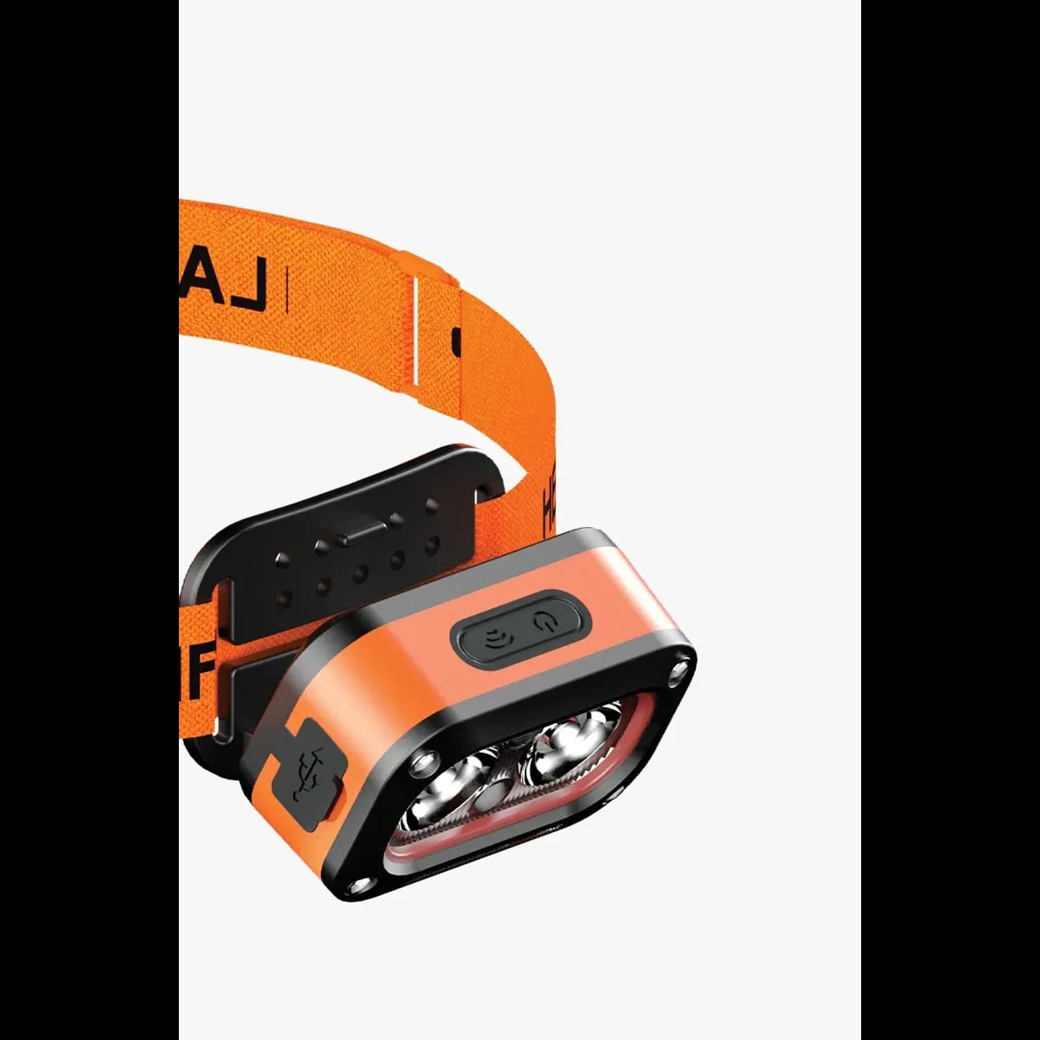 Porodo LED Head Lamp - 150 Lumens, Rechargeable, Orange 2